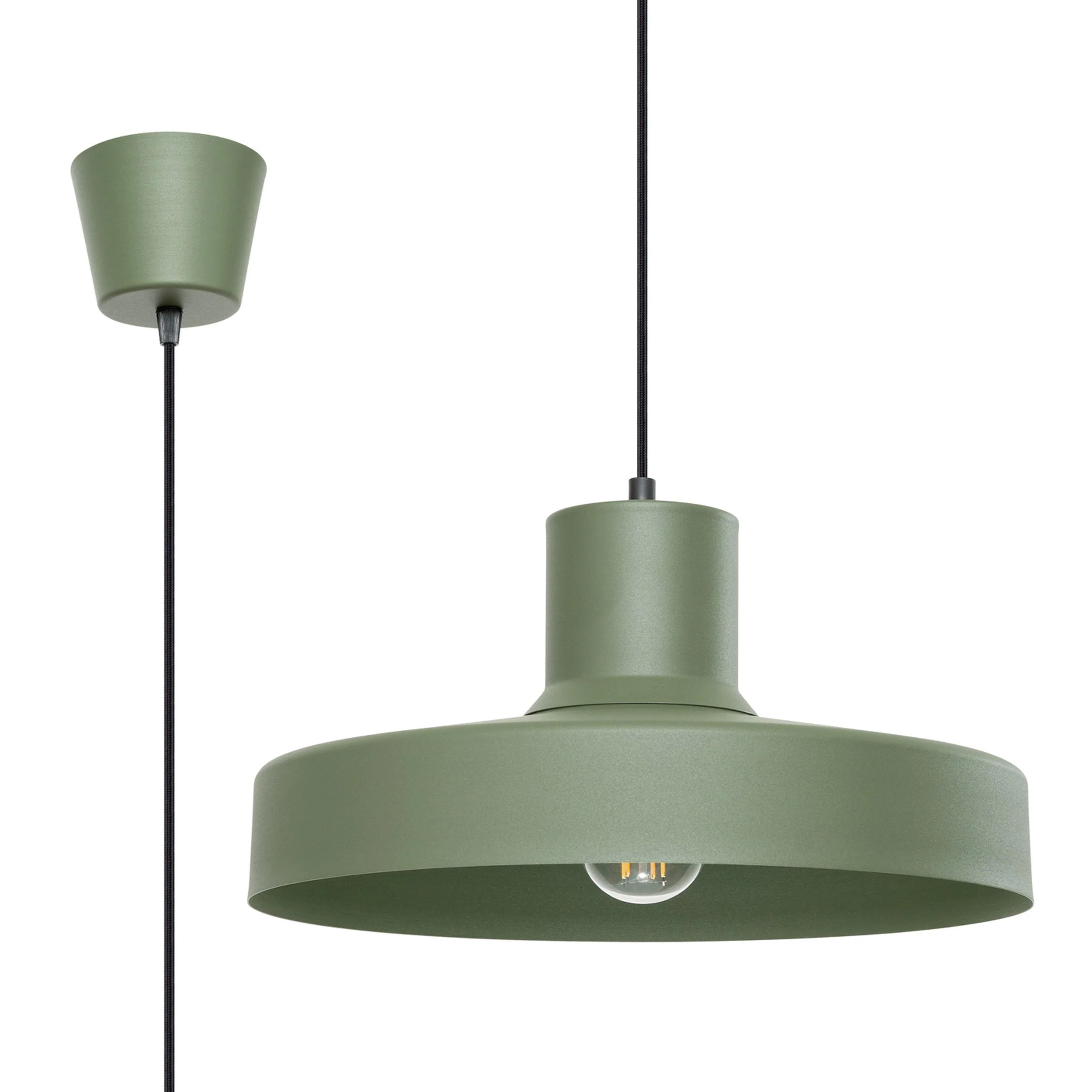 Lampa wisząca Bilo zielona oliwka - Image 5