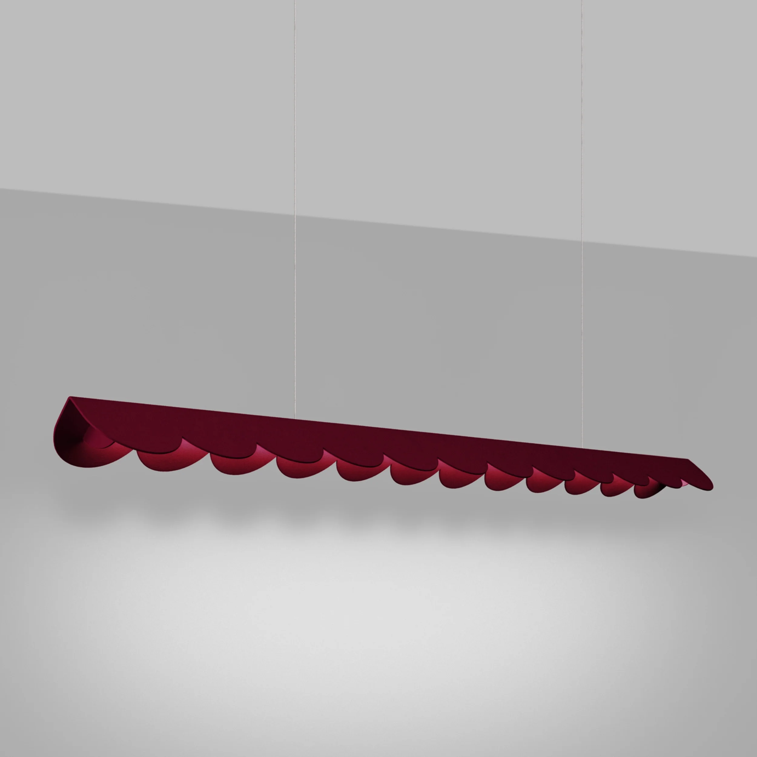 Lampa wisząca Biscuit burgund LED barwa neutralna - Image 3