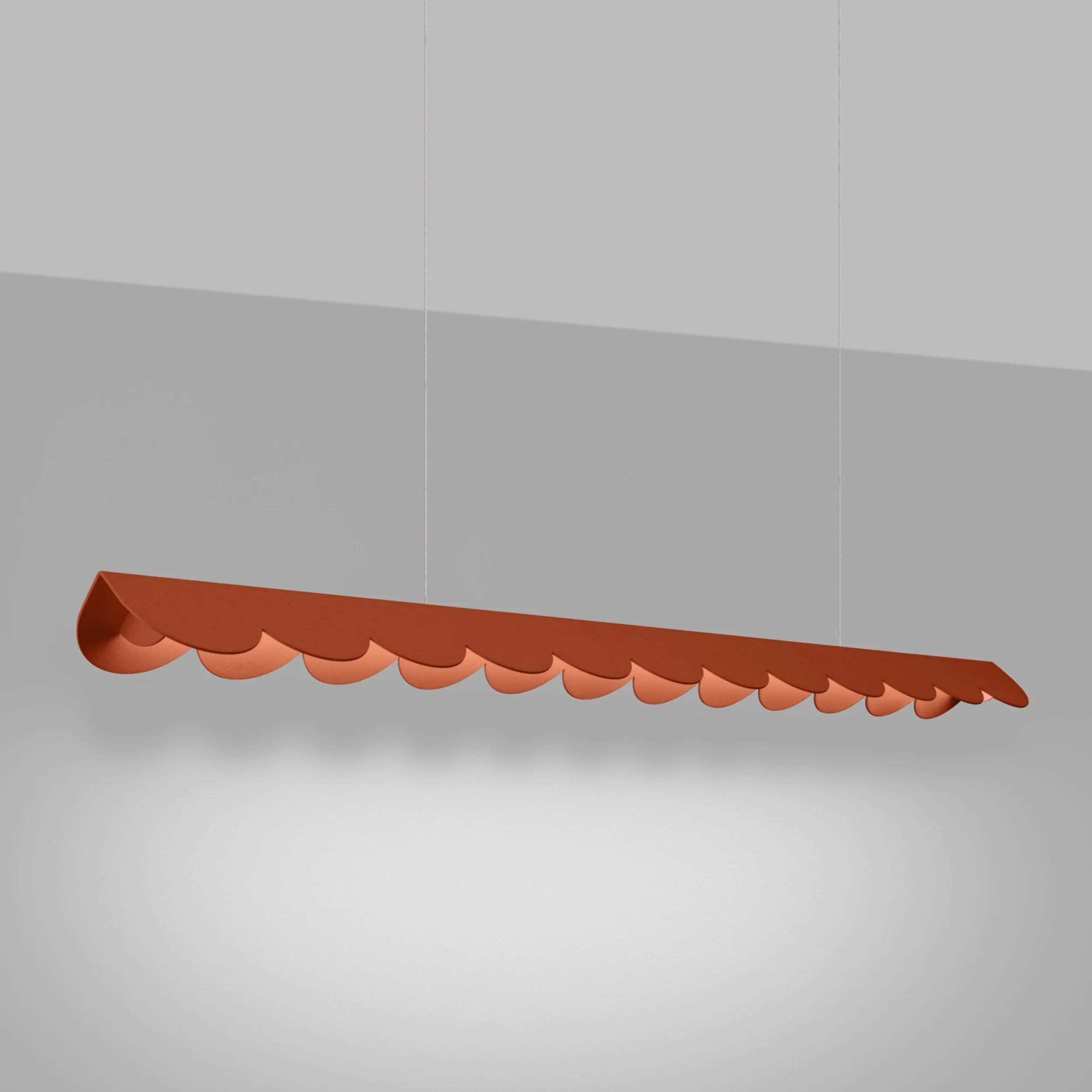 Lampa wisząca Biscuit ochra czerwona LED barwa neutralna - Image 3
