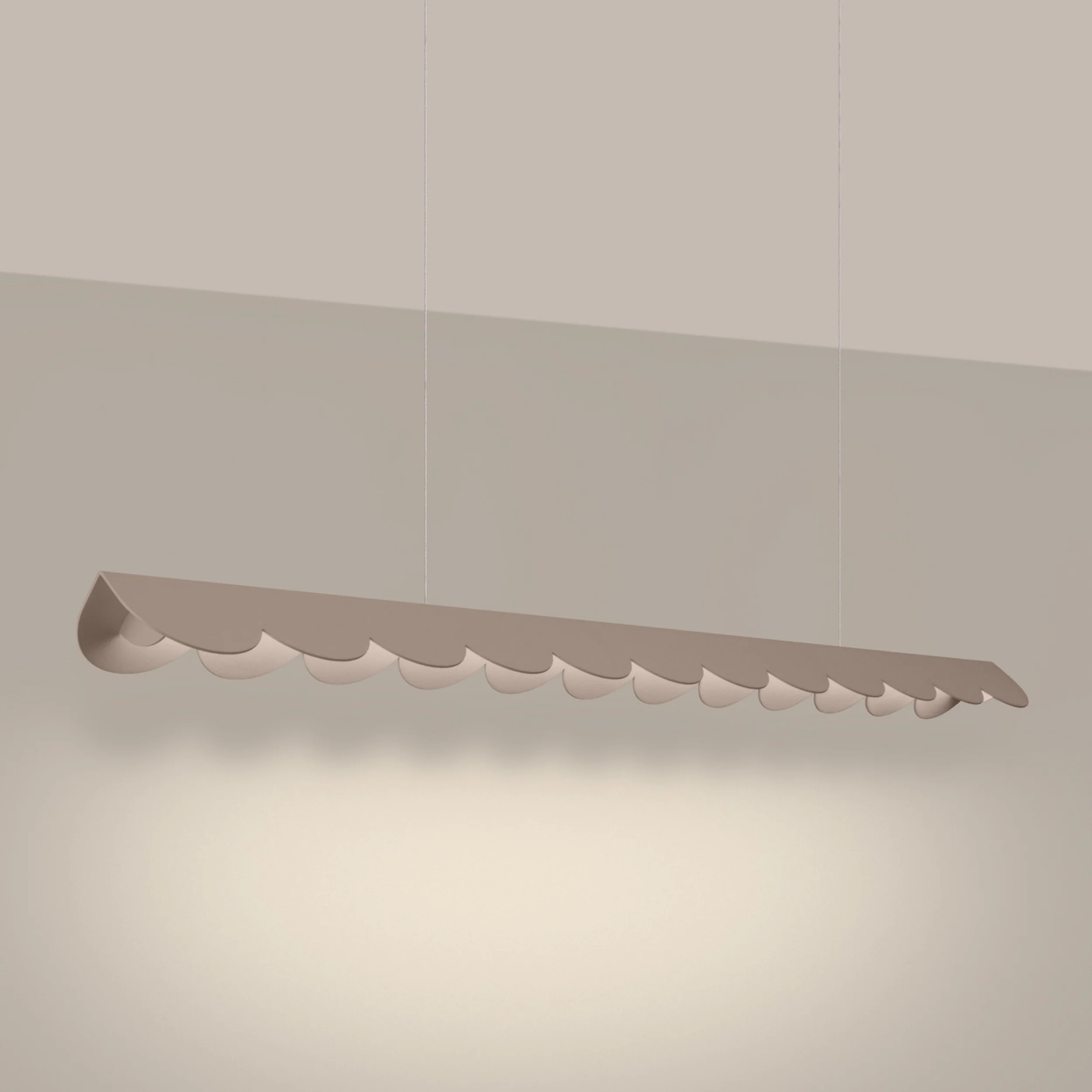 Lampa wisząca Biscuit taupe LED barwa ciepła - Image 3