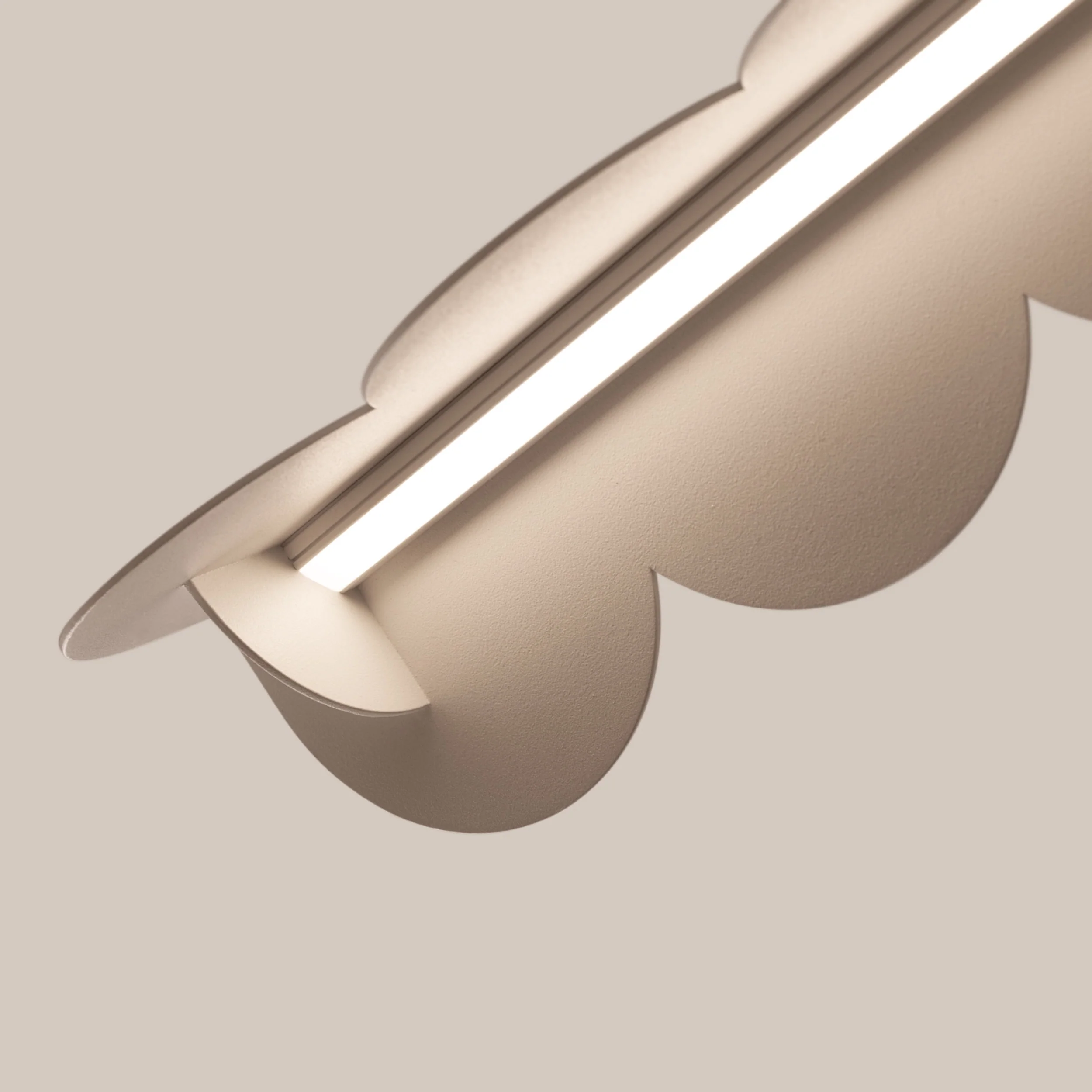 Lampa wisząca Biscuit taupe LED barwa ciepła - Image 8