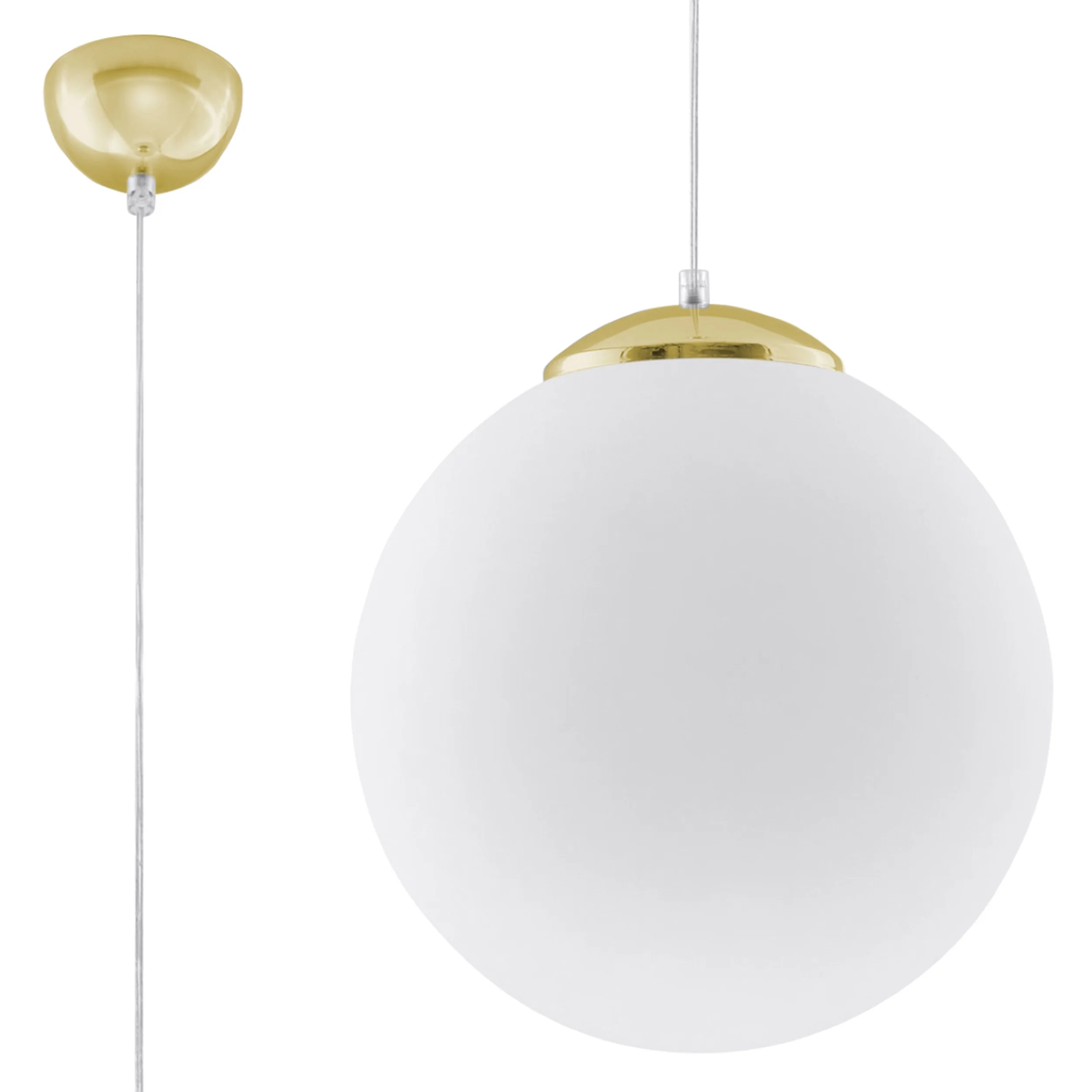 Lampa wisząca Blowly średnica 30 cm złota