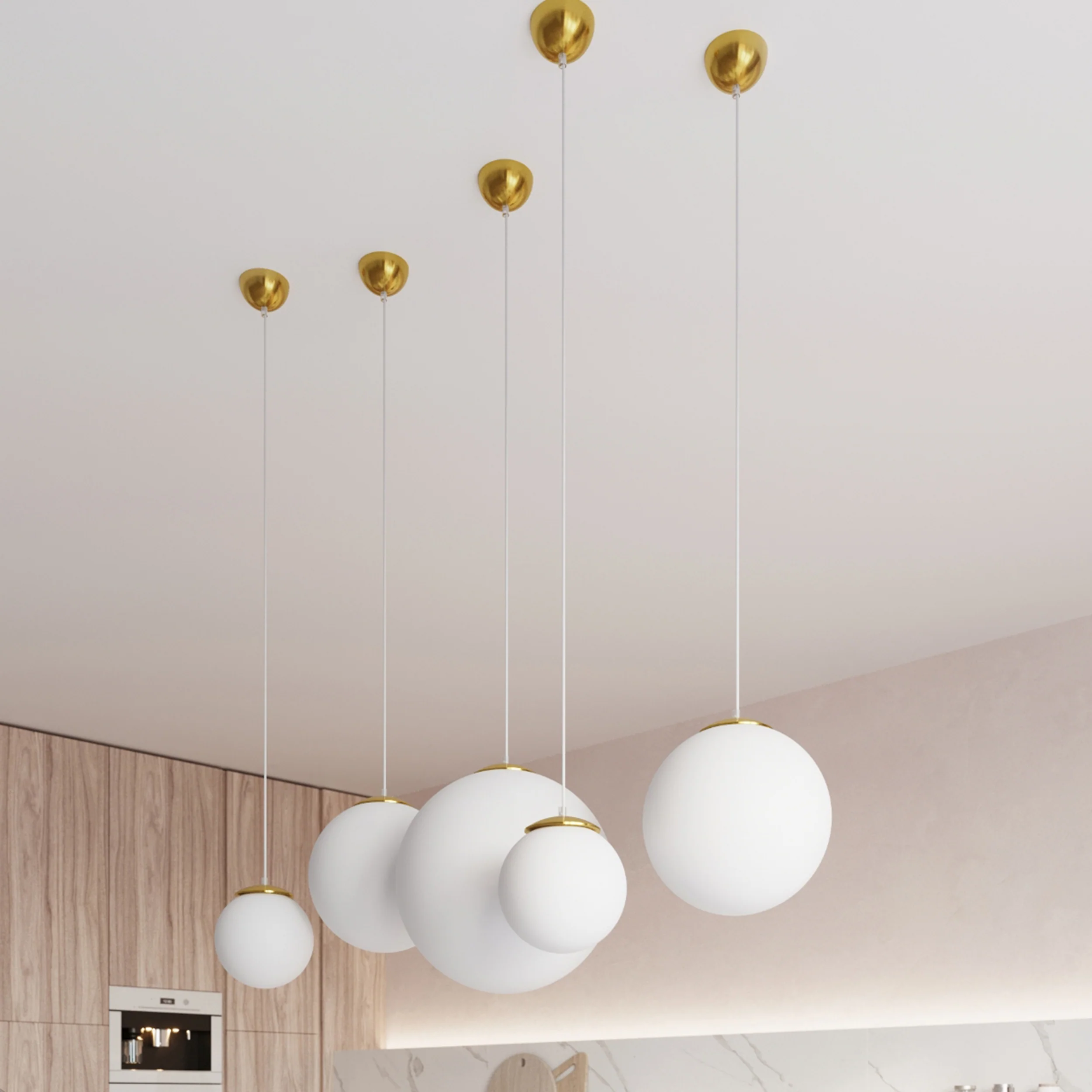 Lampa wisząca Blowly średnica 30 cm złota - Image 2