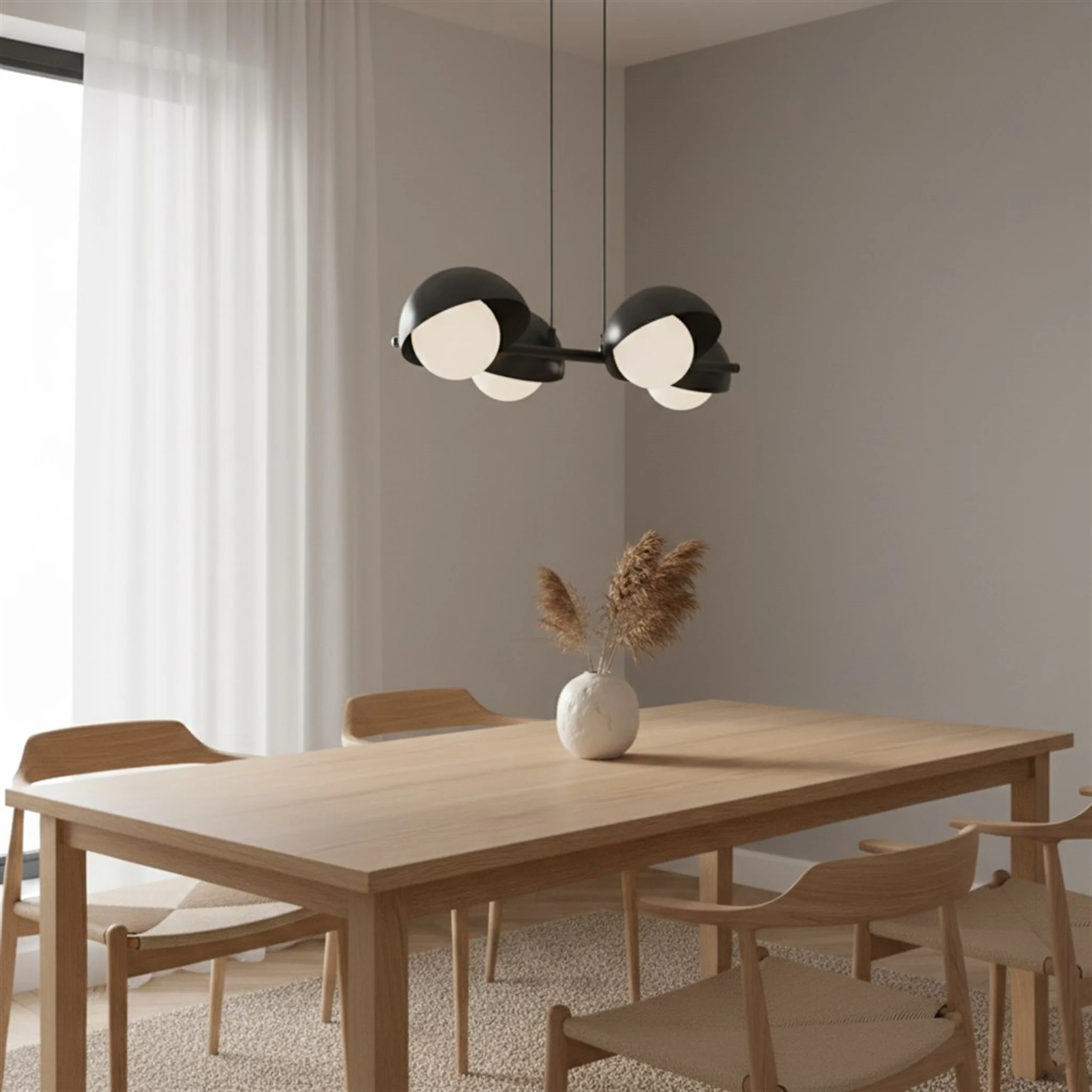 Lampa wisząca Boom x4 czarna - Image 4