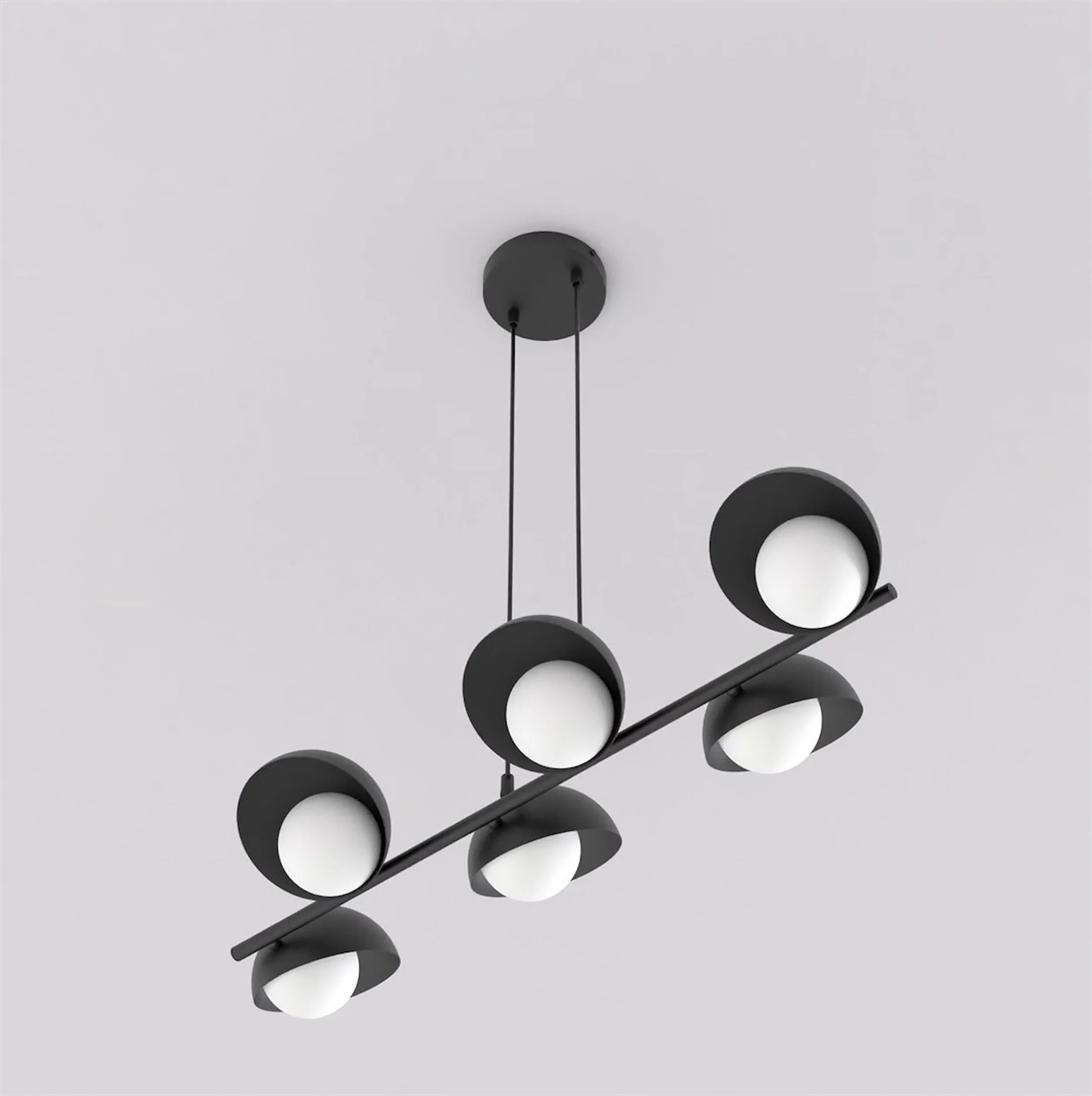 Lampa wisząca Boom x6 czarna - Image 3