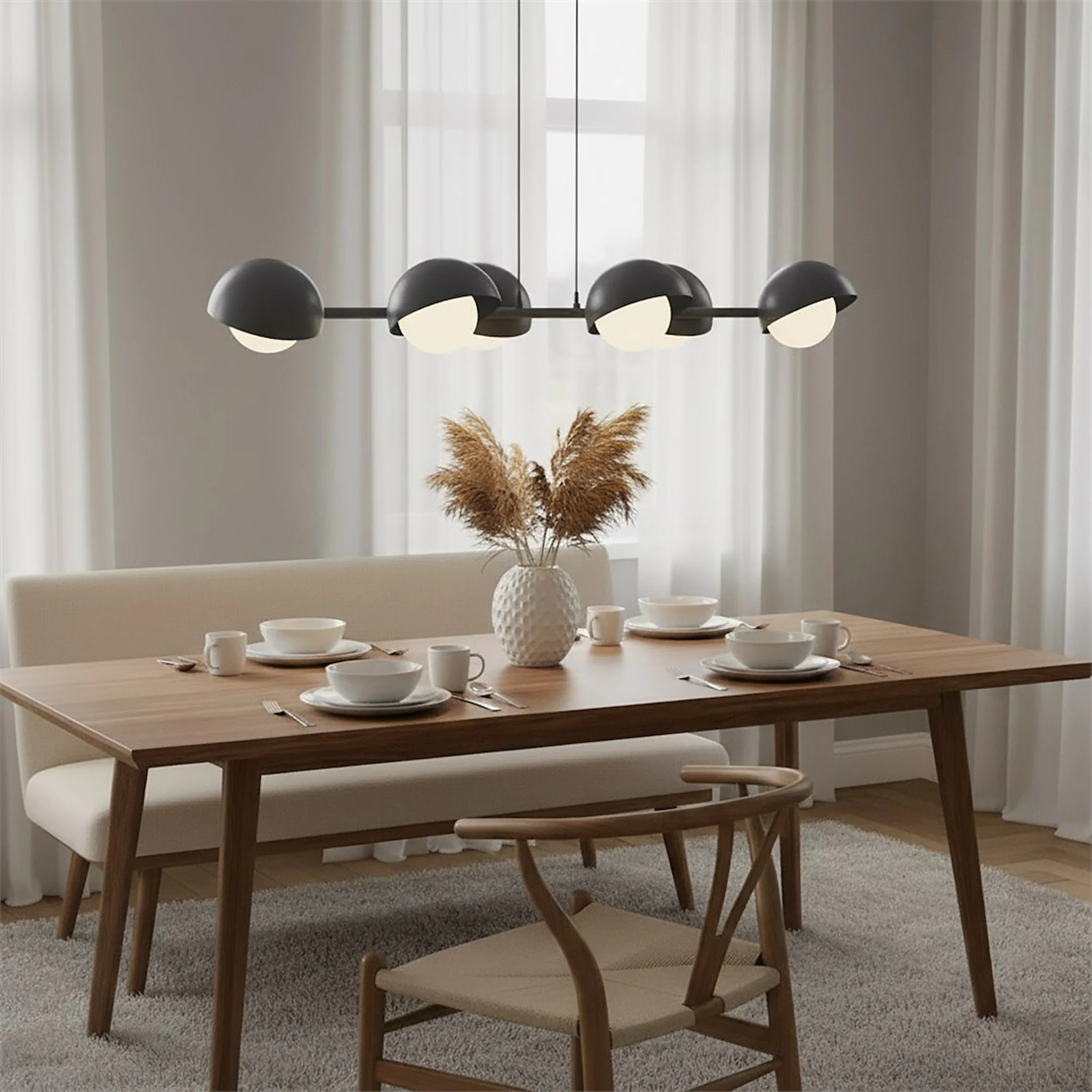 Lampa wisząca Boom x6 czarna - Image 4