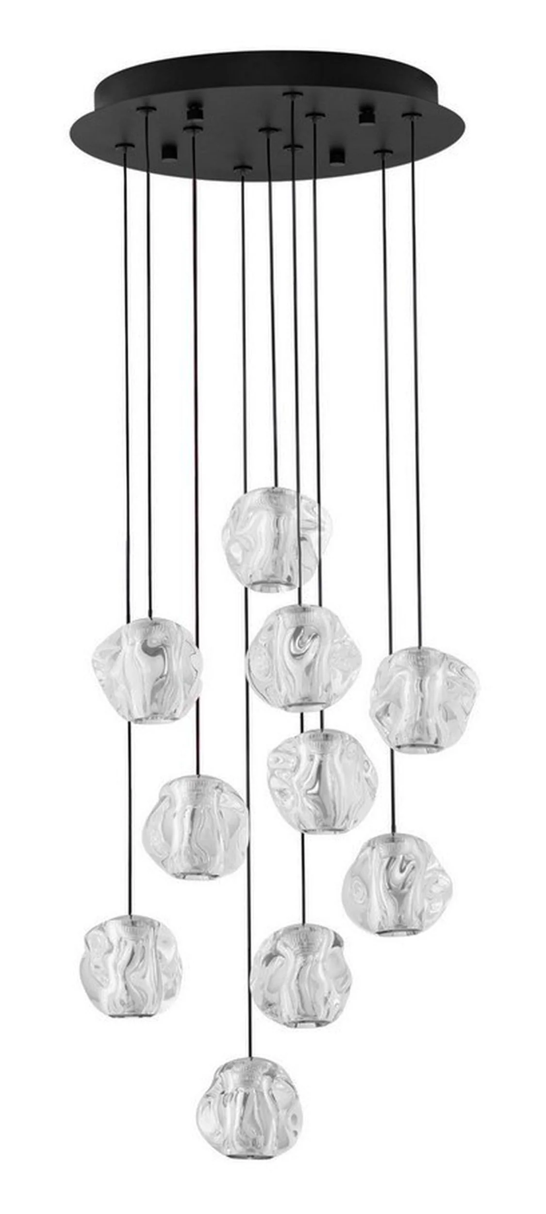 Lampa wisząca Borall LED x10 czarna - Image 3