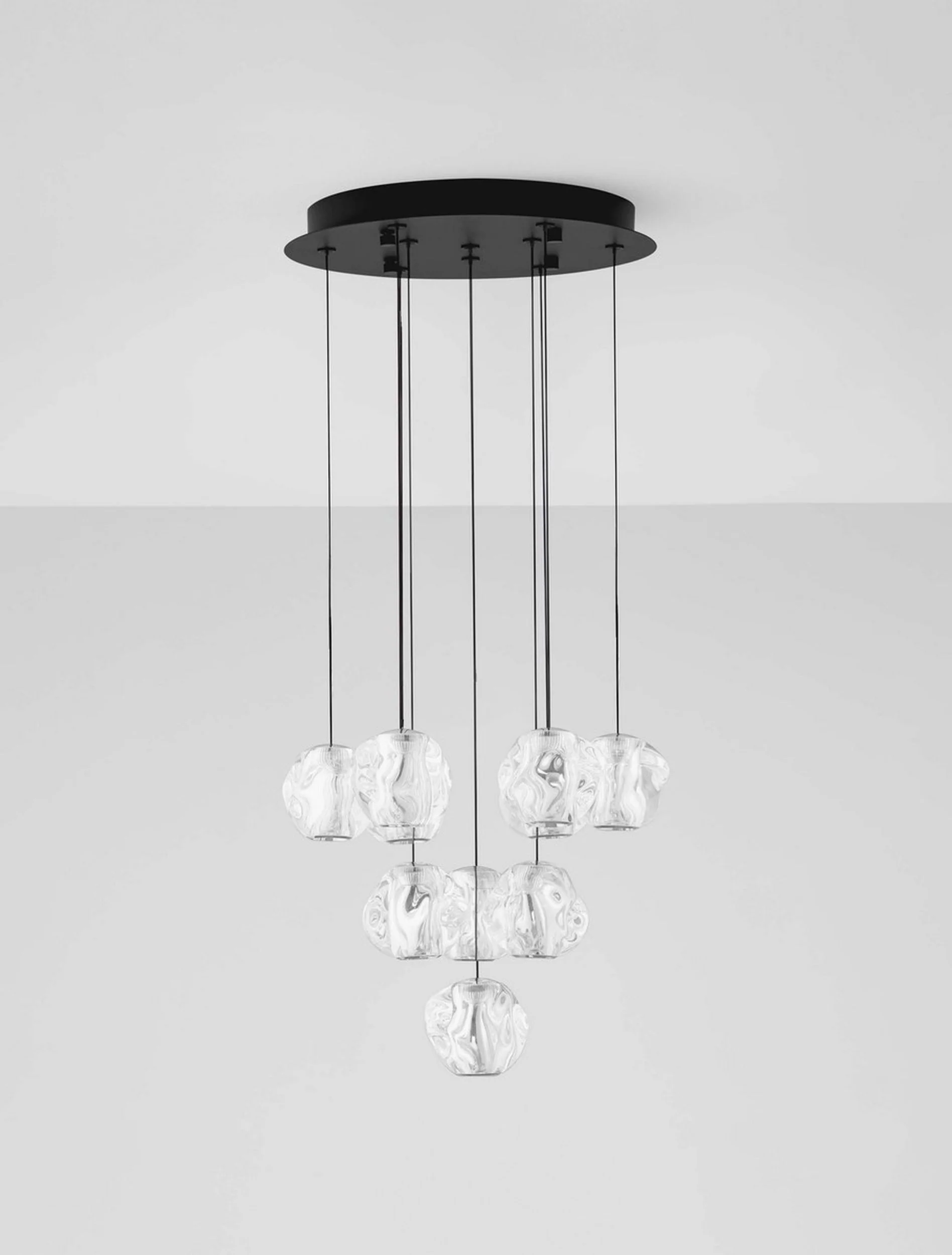 Lampa wisząca Borall LED x10 czarna - Image 4