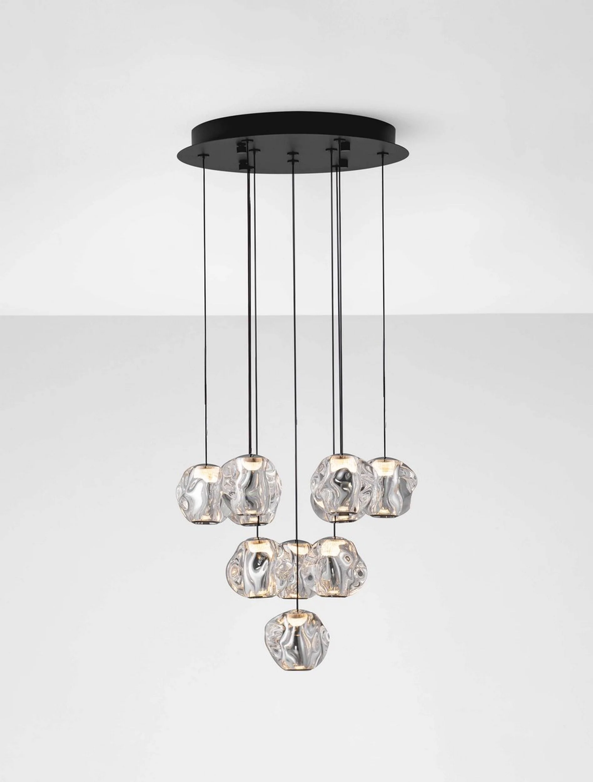 Lampa wisząca Borall LED x10 czarna - Image 6