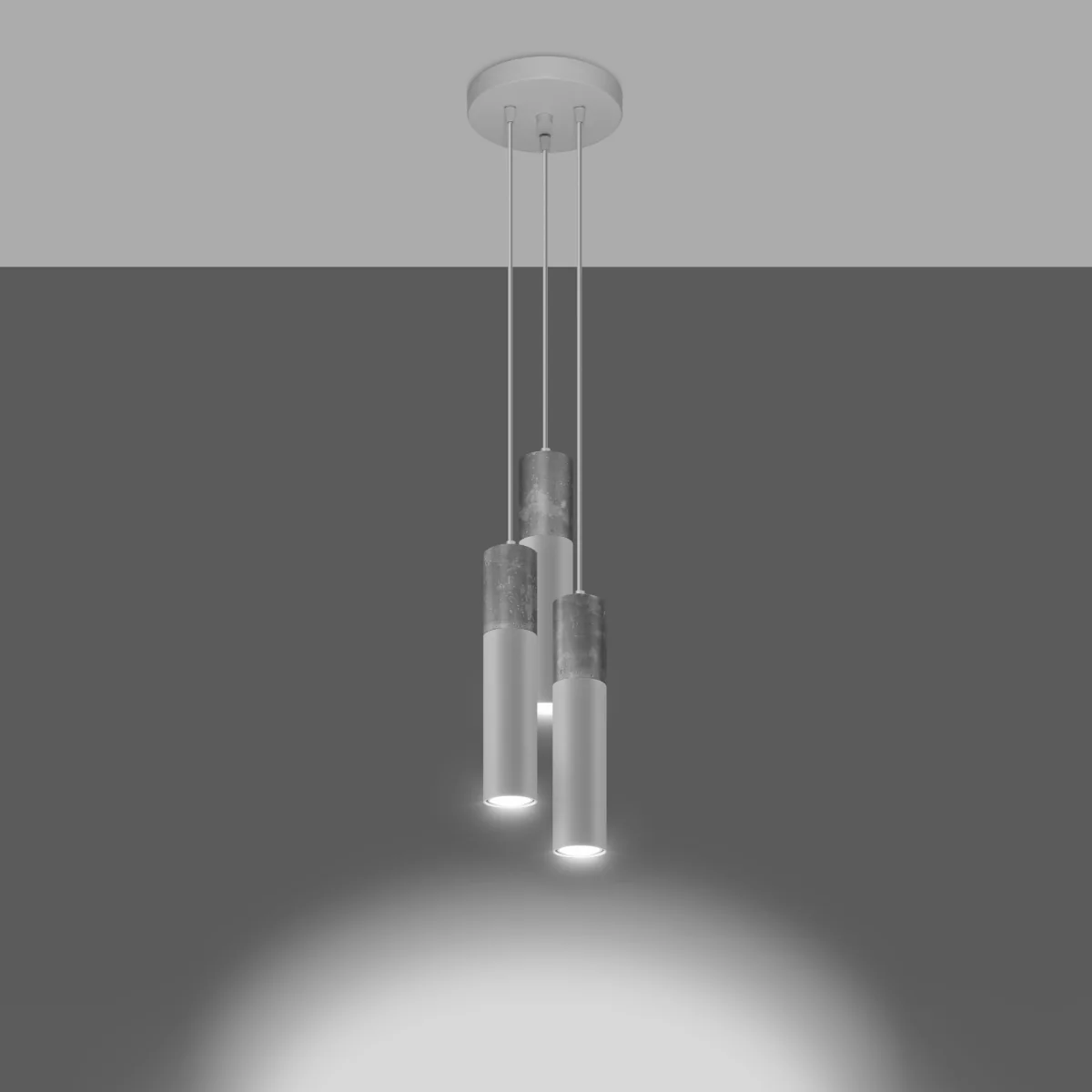 Lampa wisząca Borgio 3P biała - Image 3