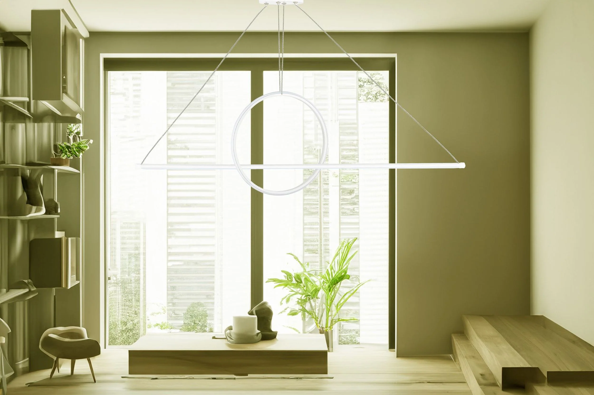 Lampa wisząca Bowal LED biała ciepłe światło - Image 6