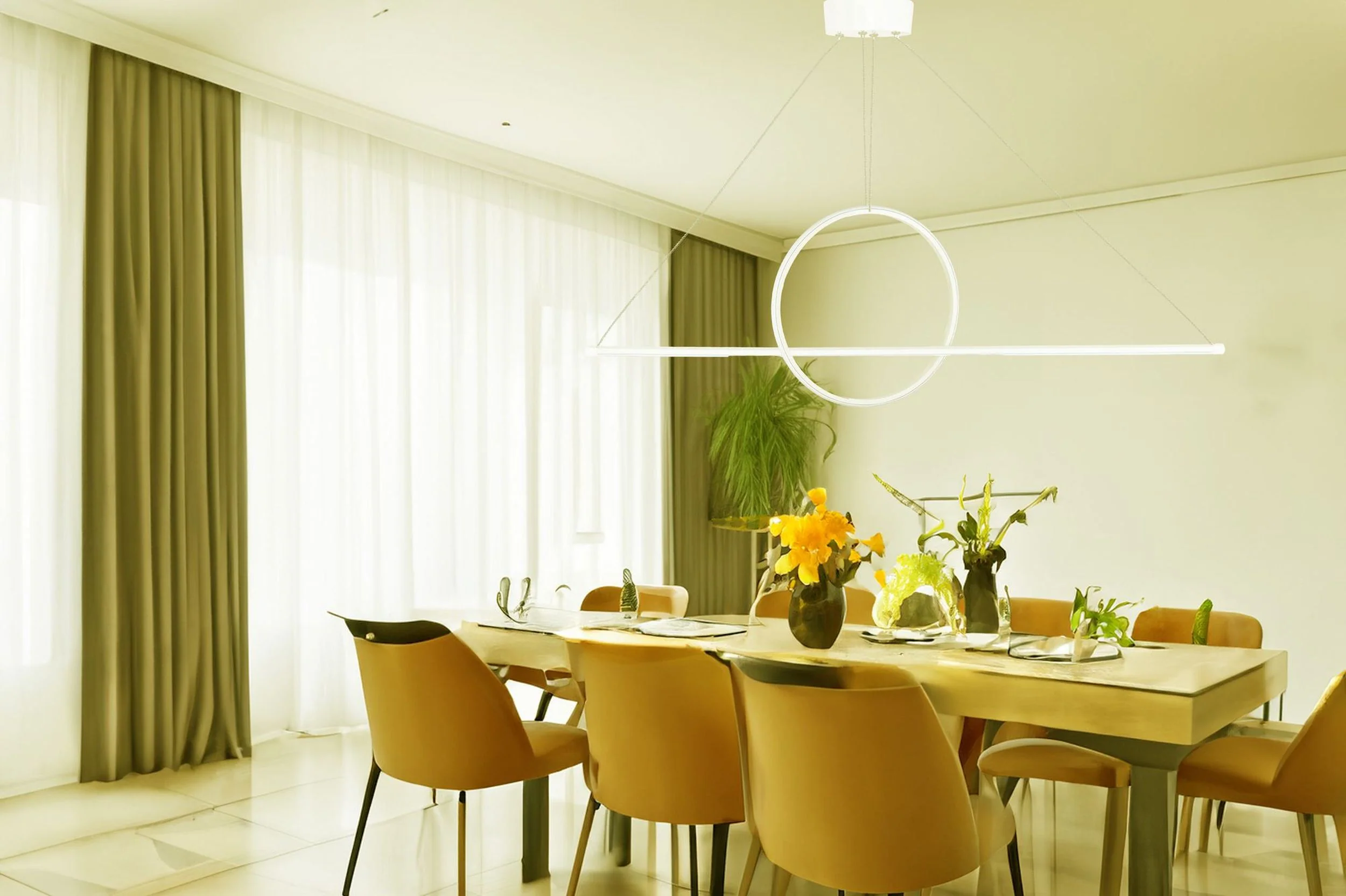 Lampa wisząca Bowal LED biała ciepłe światło - Image 8