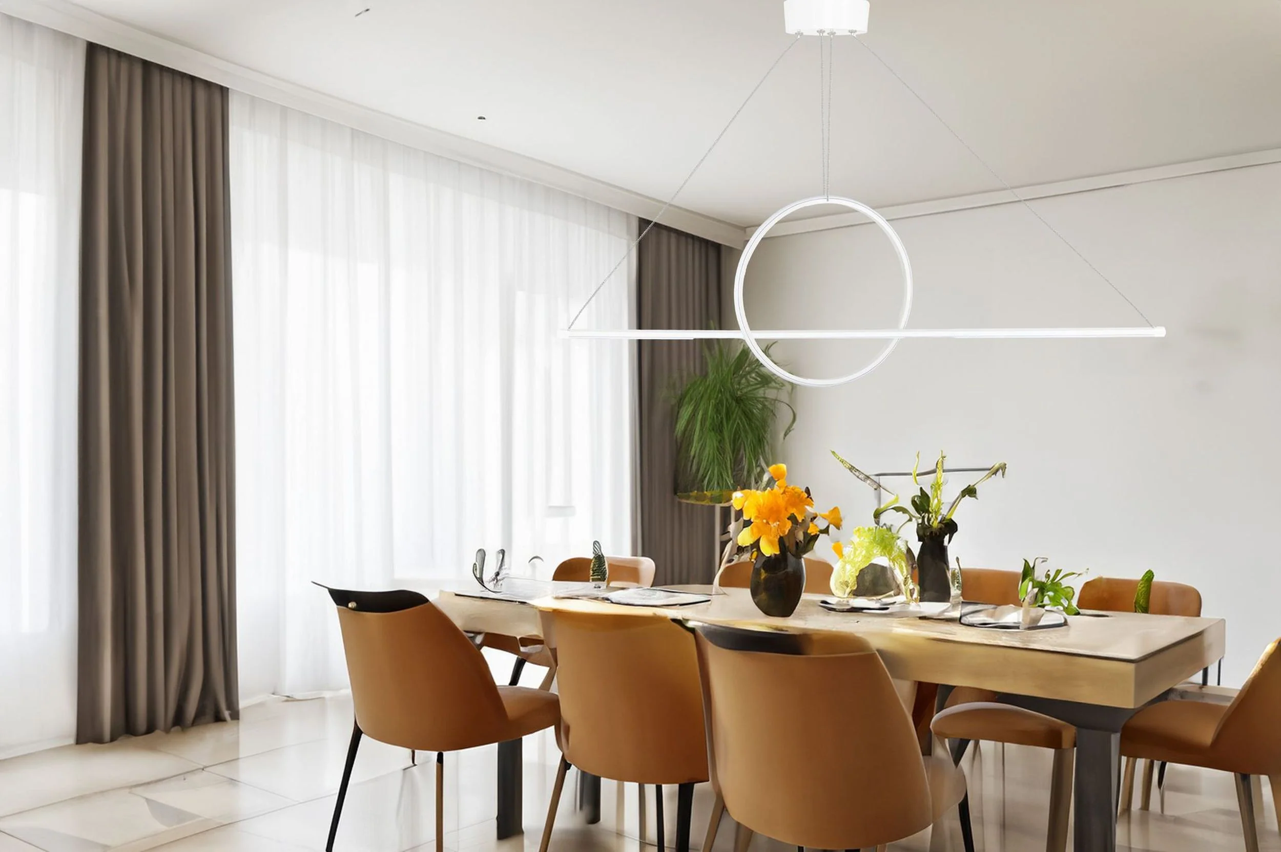 Lampa wisząca Bowal LED biała ciepłe światło - Image 9