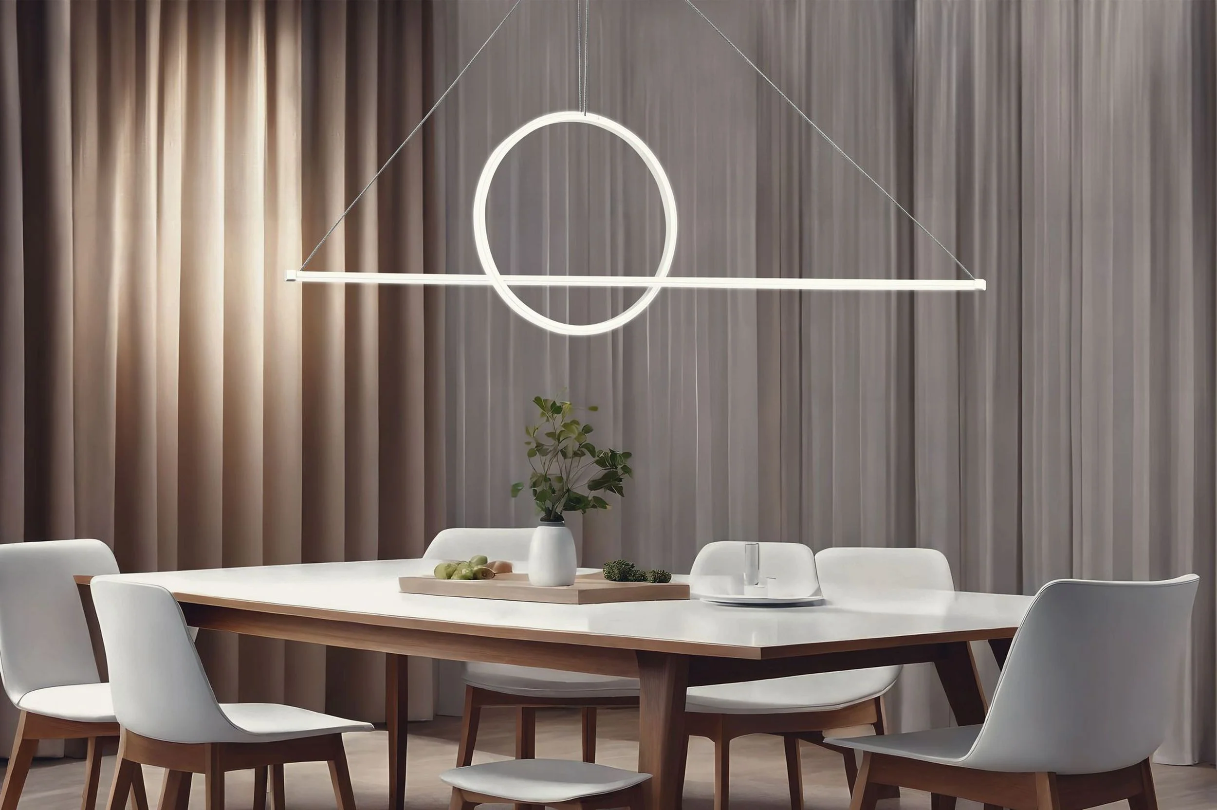 Lampa wisząca Bowal LED biała zimne światło - Image 5