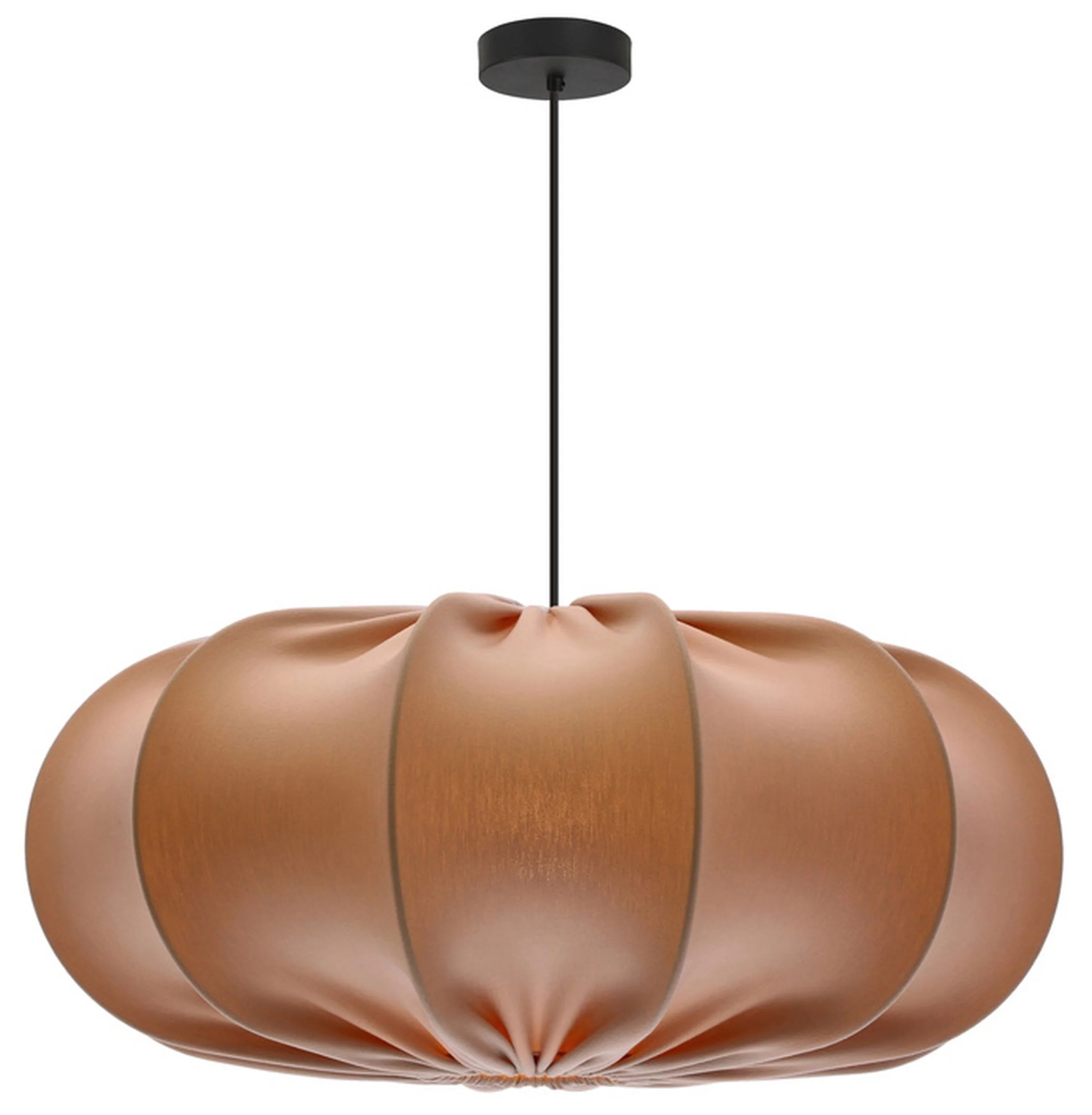 Lampa wisząca Cafee średnica 52 cm frappe z czarną podstawą - Image 2