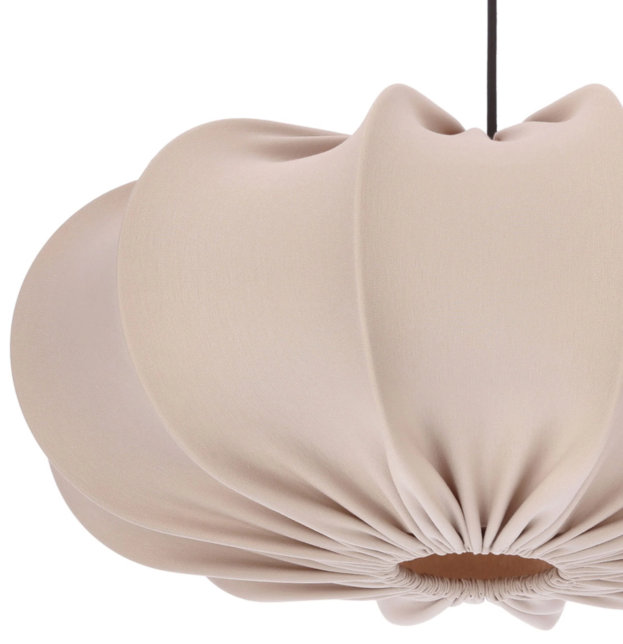 Lampa wisząca Cafee średnica 52 cm frappe z czarną podstawą - Image 9