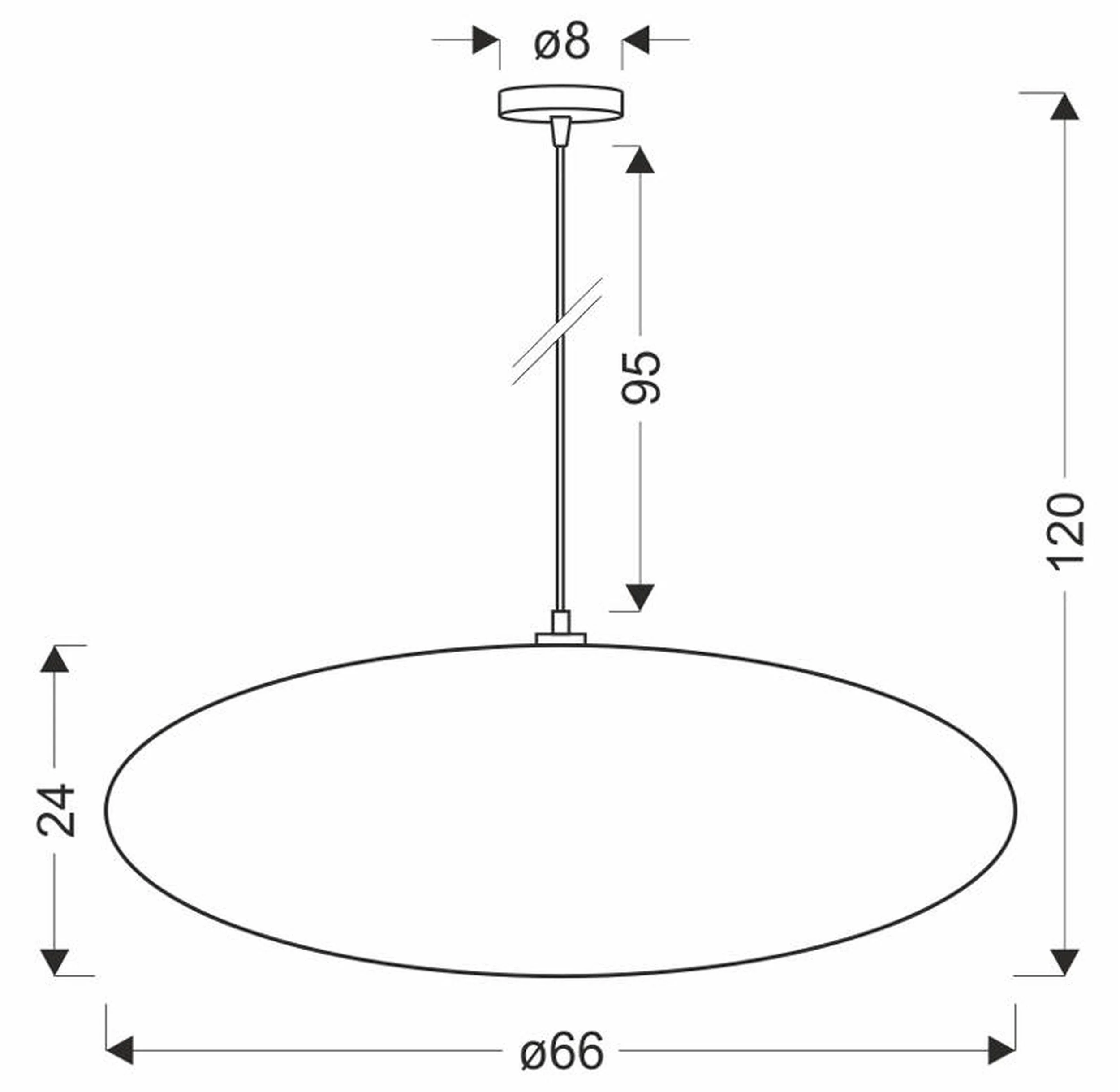 Lampa wisząca Cafee średnica 66 cm frappe z białą podstawą - Image 12