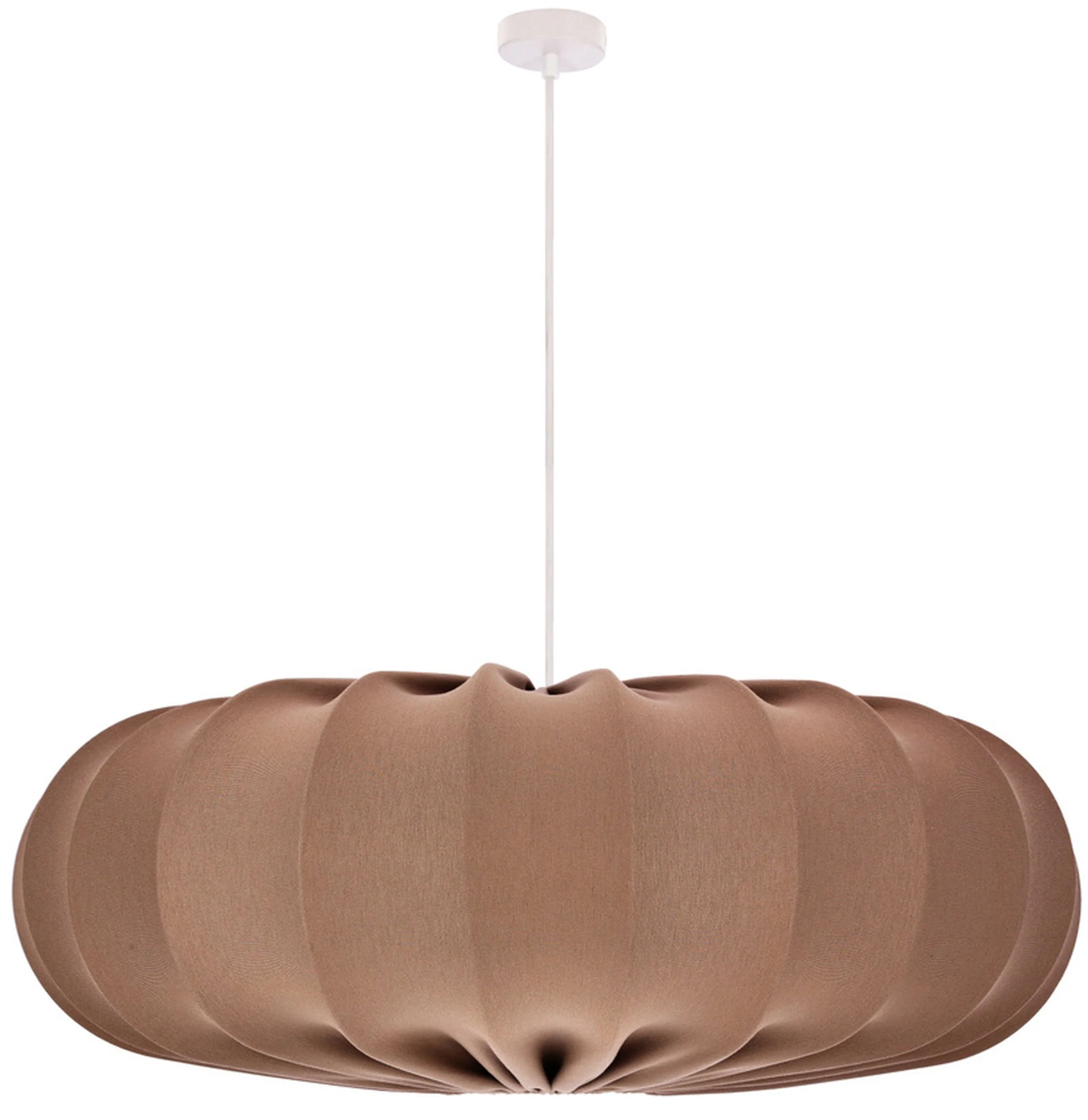 Lampa wisząca Cafee średnica 66 cm mokka z białą podstawą - Image 5