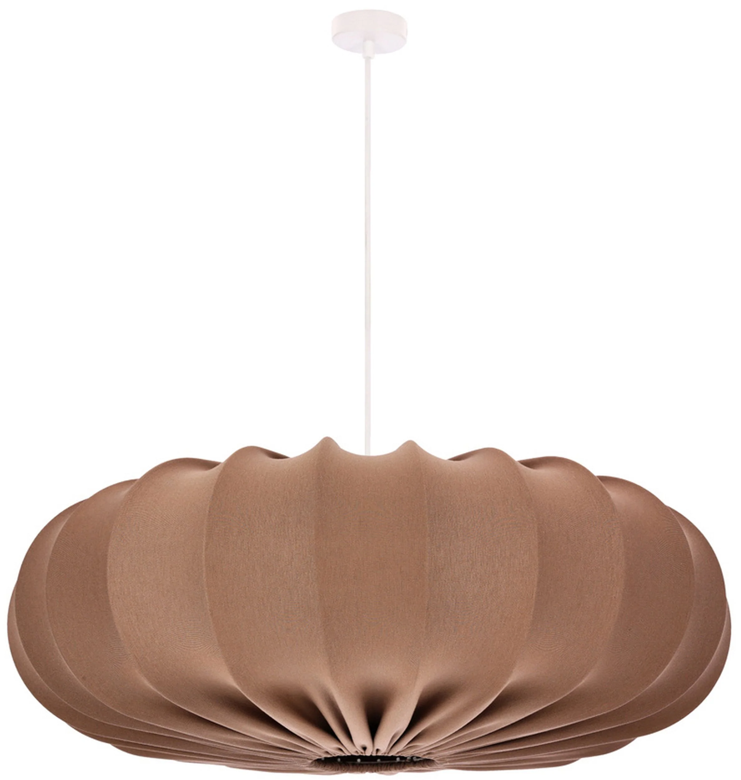 Lampa wisząca Cafee średnica 66 cm mokka z białą podstawą - Image 6