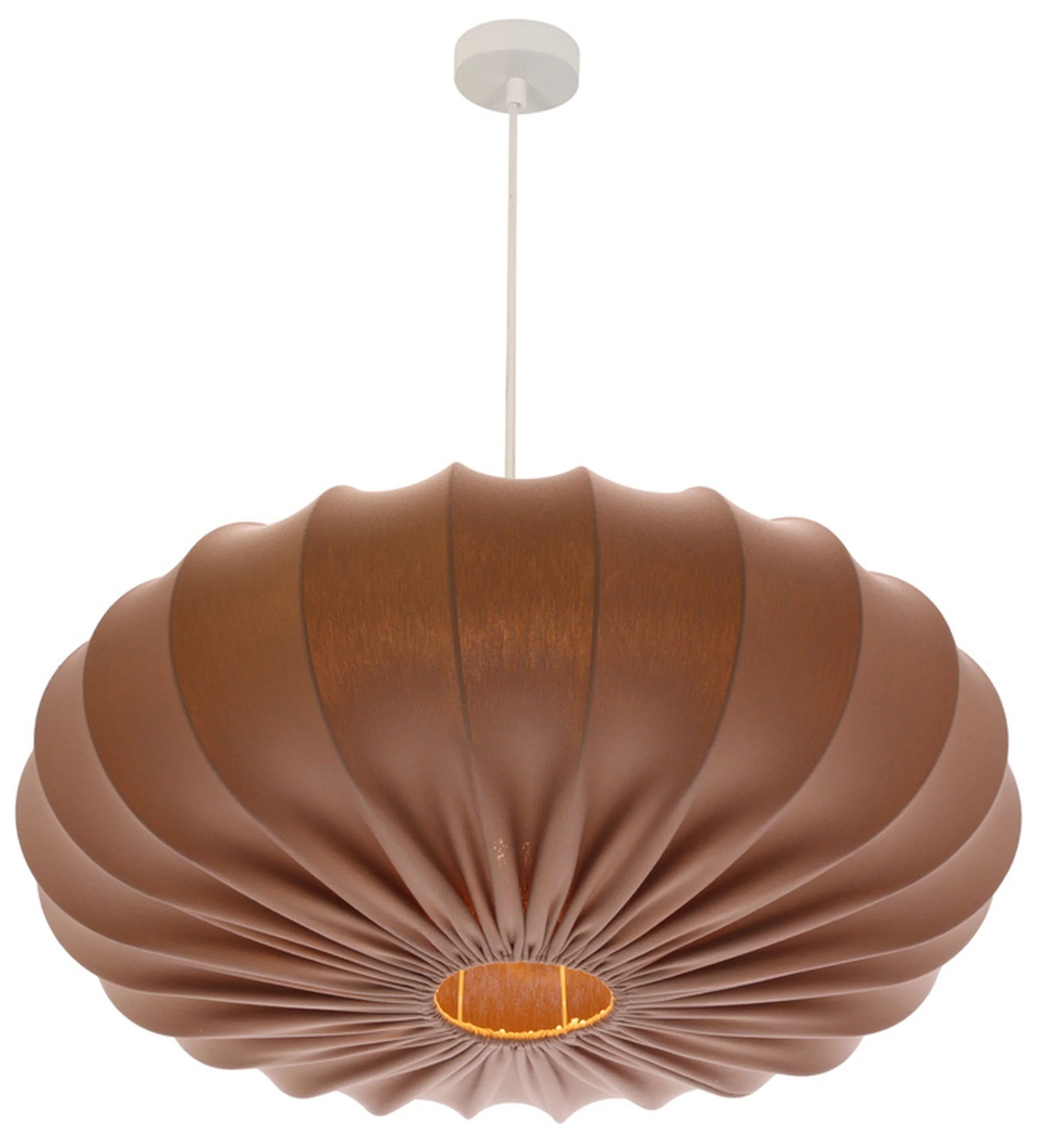Lampa wisząca Cafee średnica 66 cm mokka z białą podstawą - Image 8