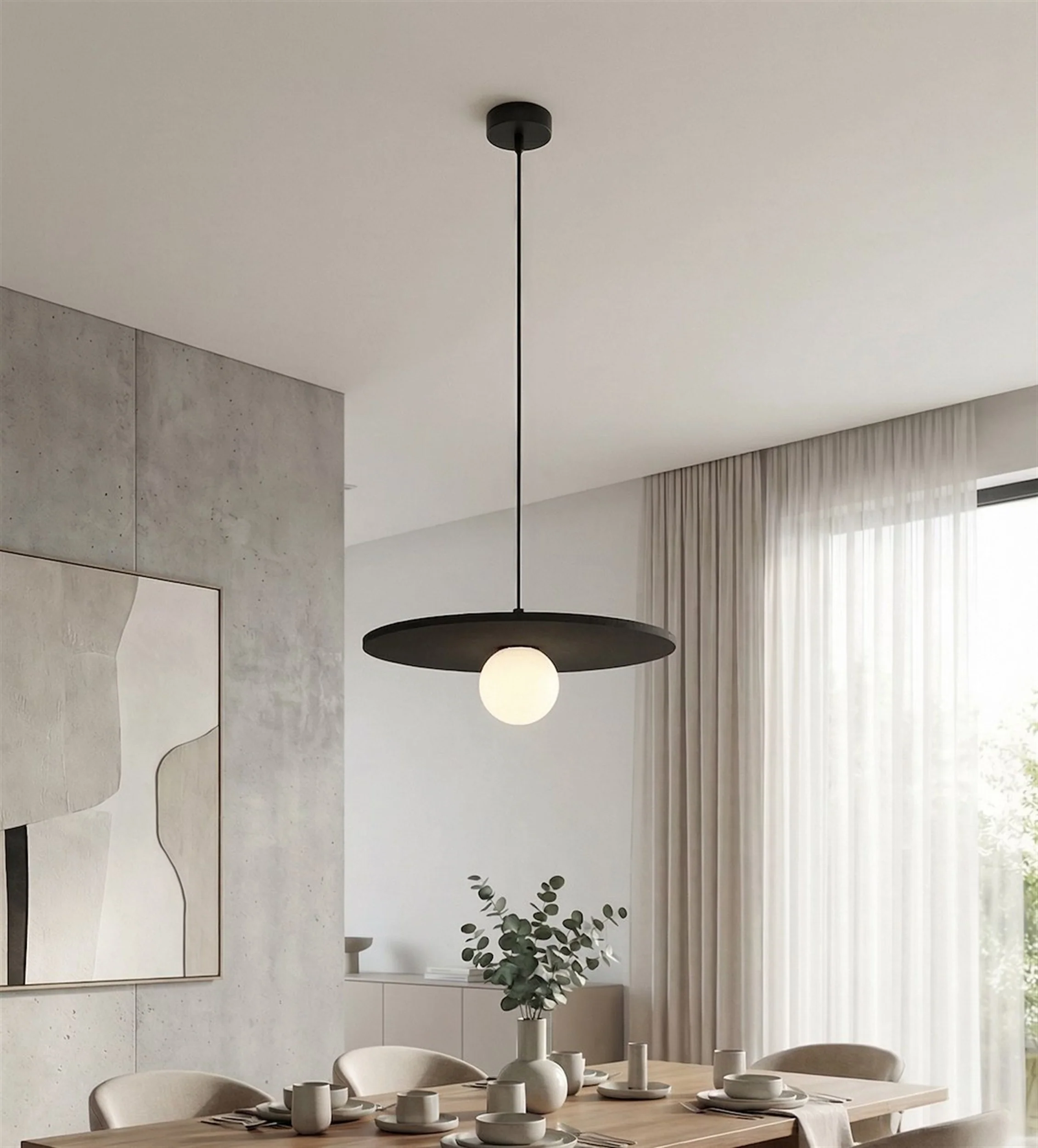 Lampa wisząca Calma czarna - Image 3