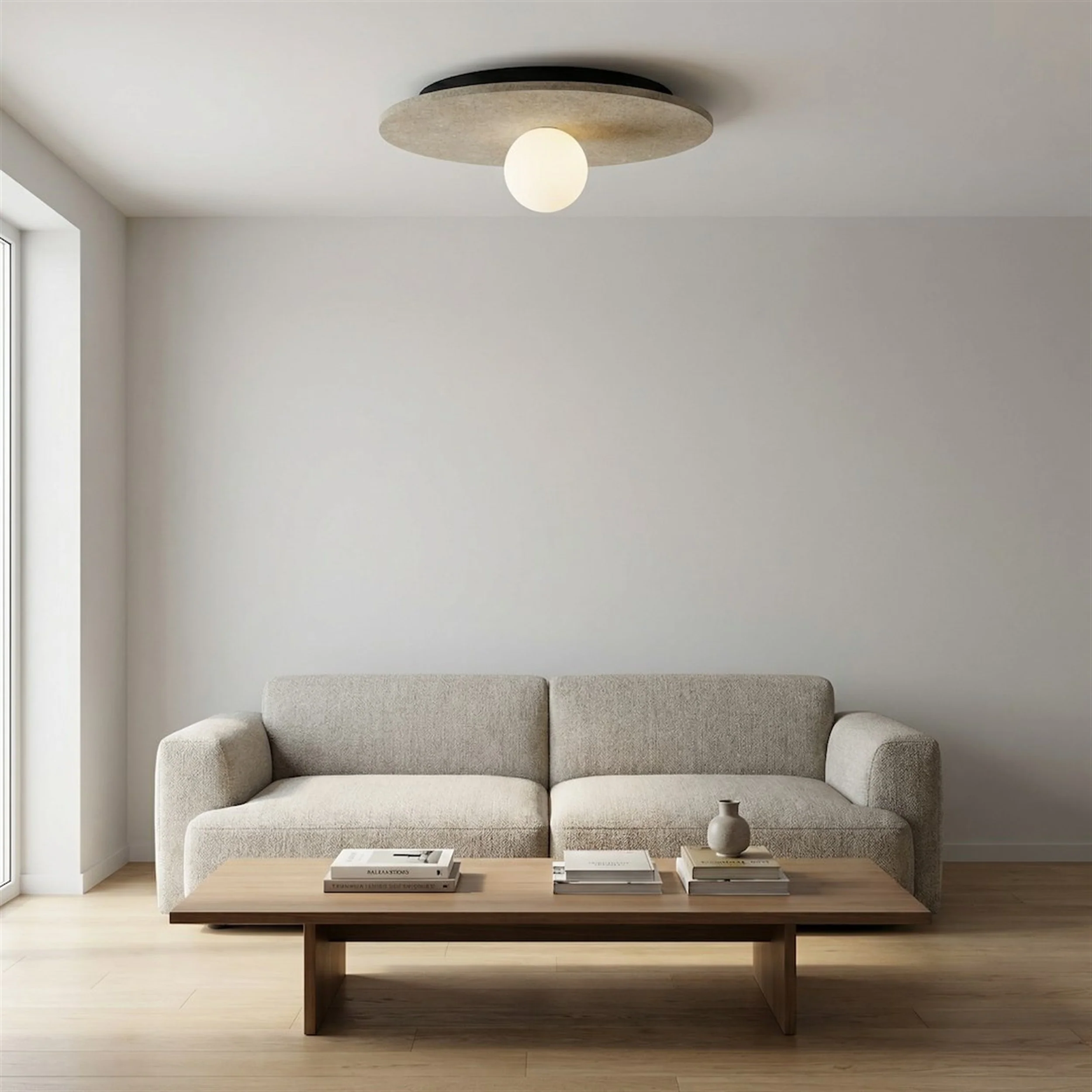 Lampa wisząca Calma M 40 cm beżowa - Image 5