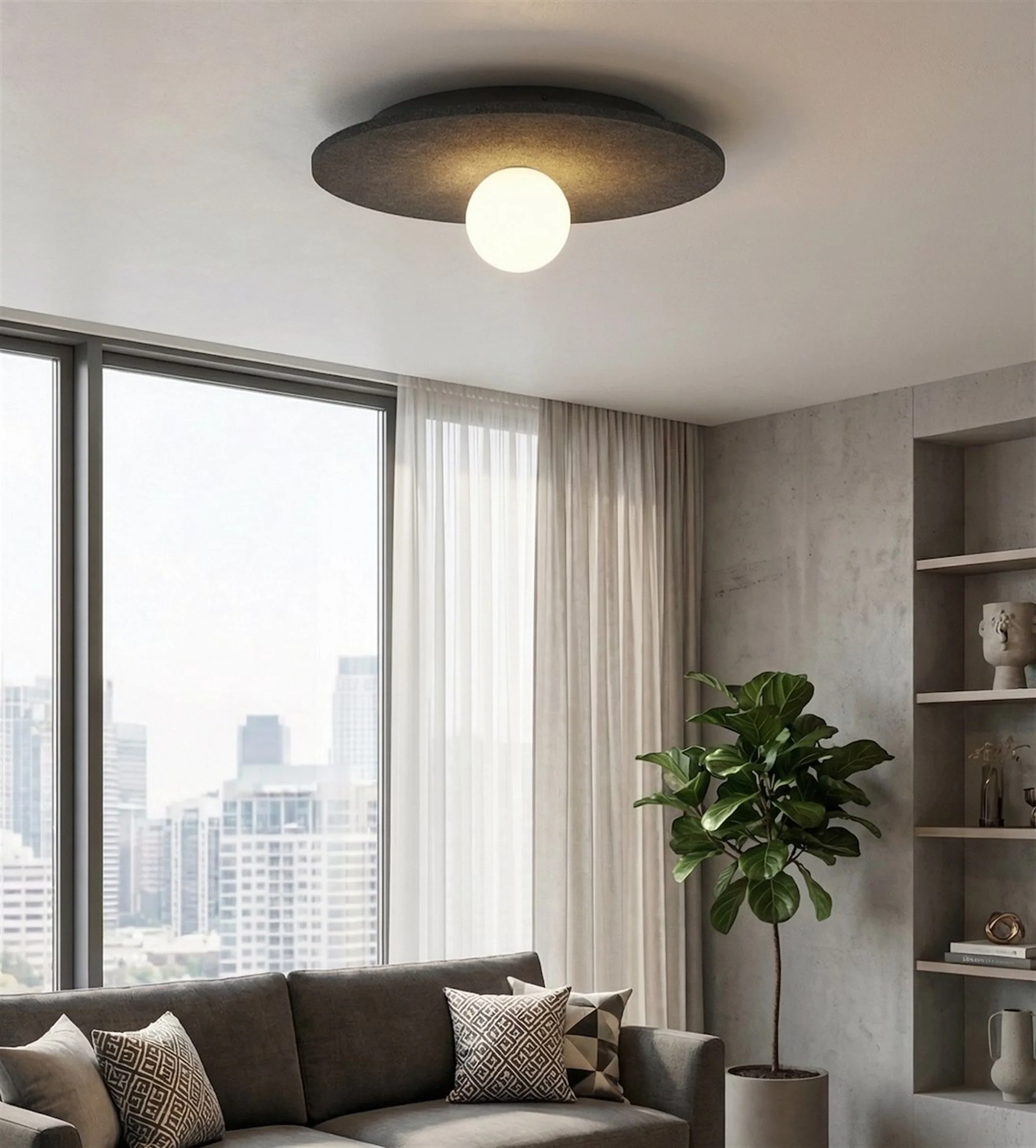 Lampa wisząca Calma M 40 cm czarna - Image 3