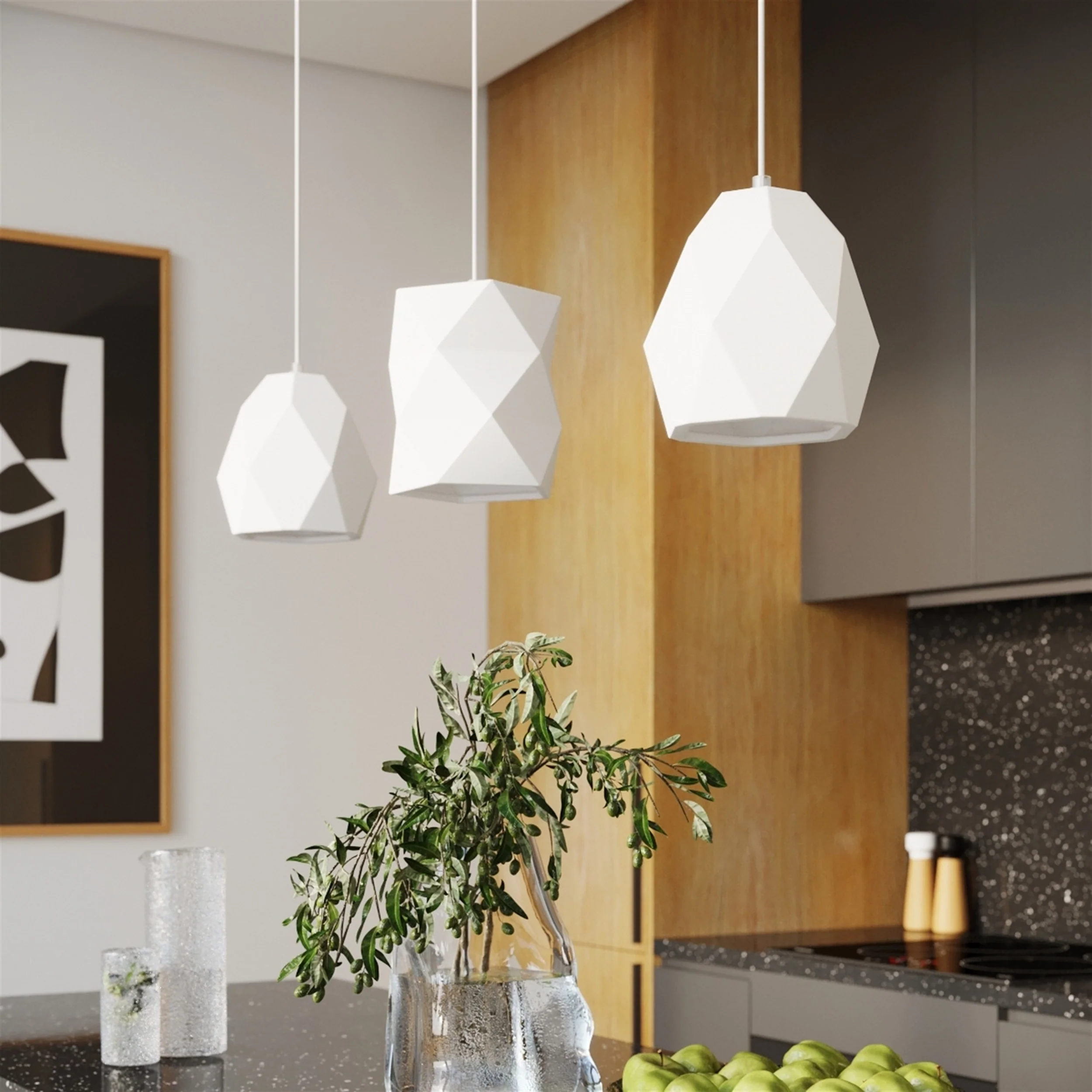 Lampa wisząca ceramiczna Mint biała - Image 5