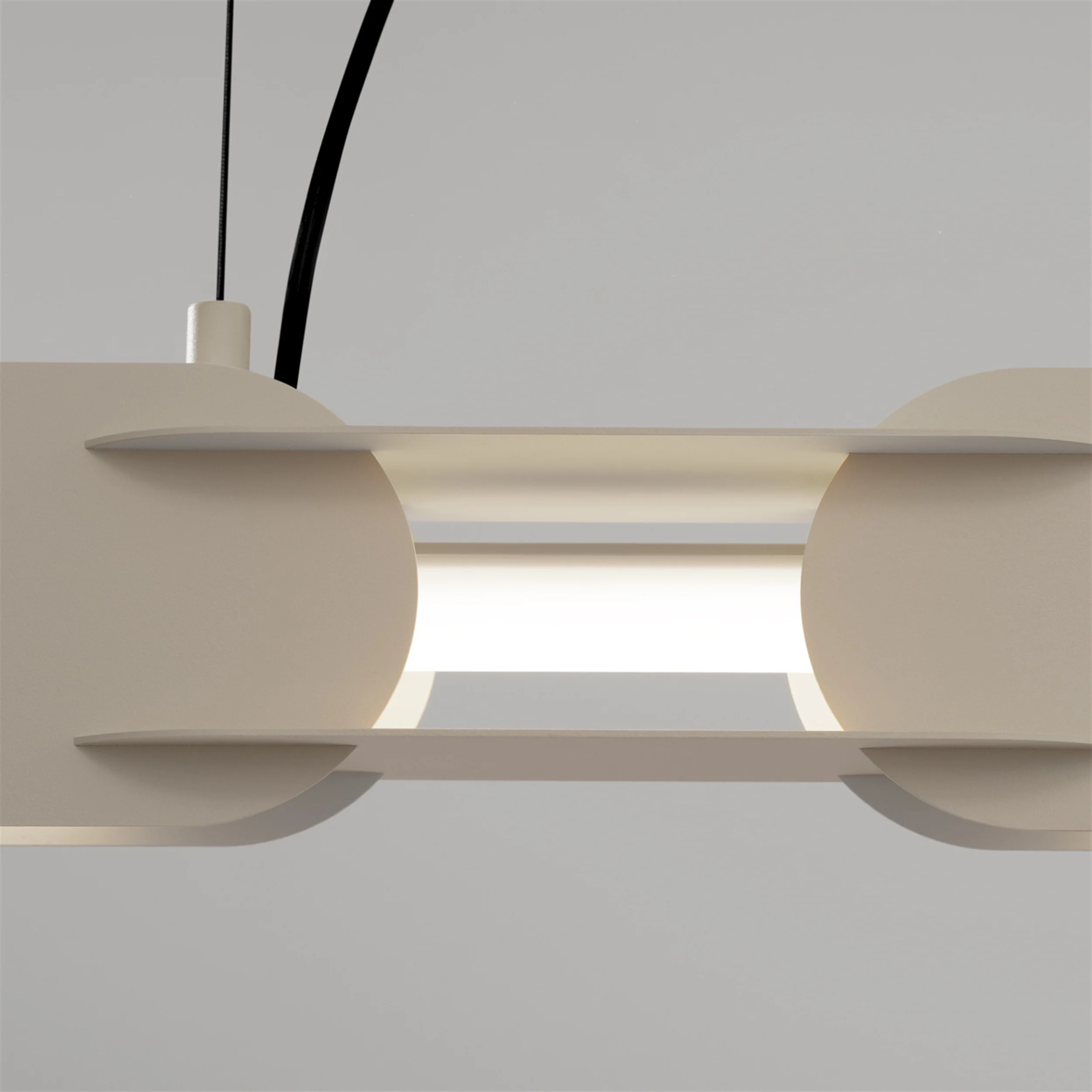 Lampa wisząca Chain 158 cm LED beżowa - Image 5