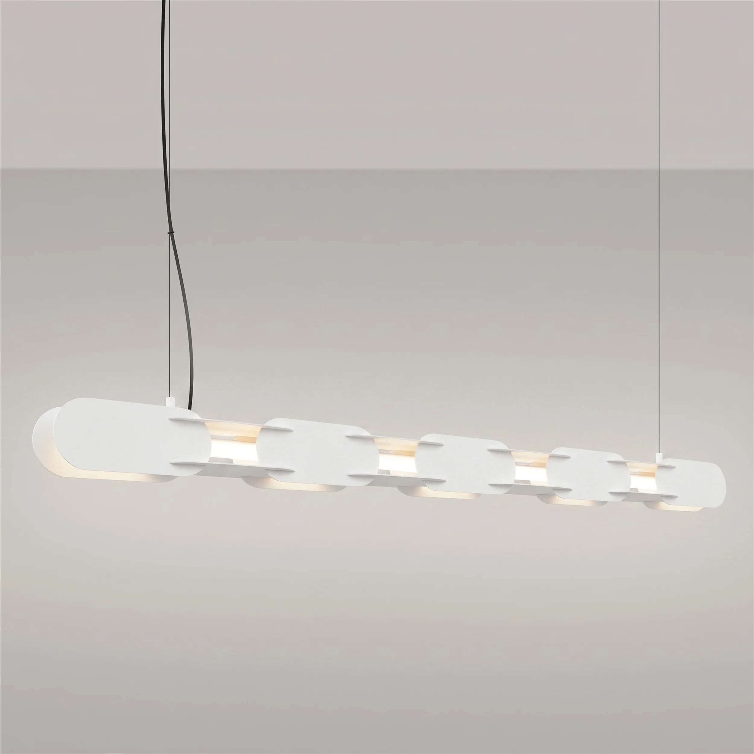 Lampa wisząca Chain 158 cm LED biała - Image 3