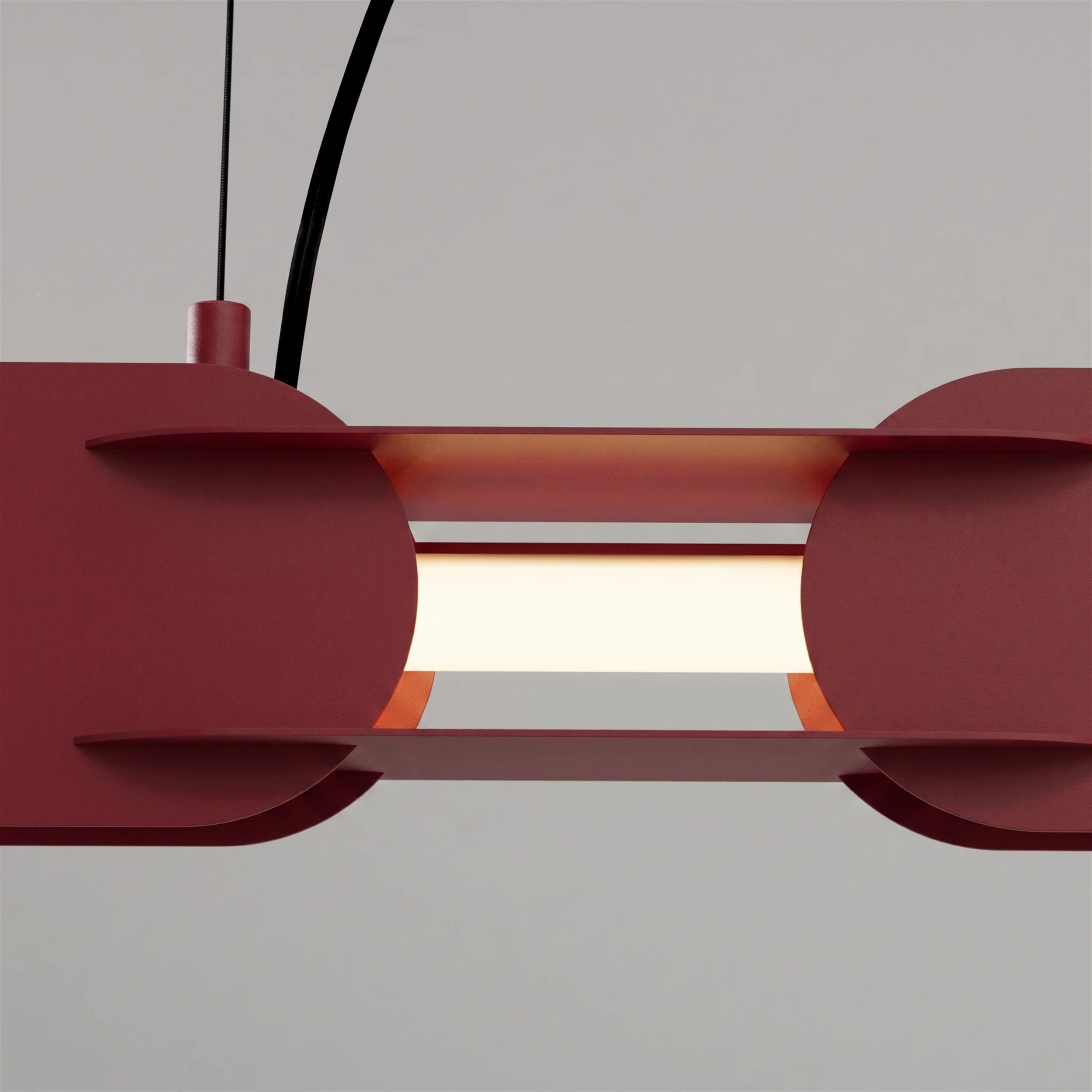 Lampa wisząca Chain 158 cm LED burgund - Image 4