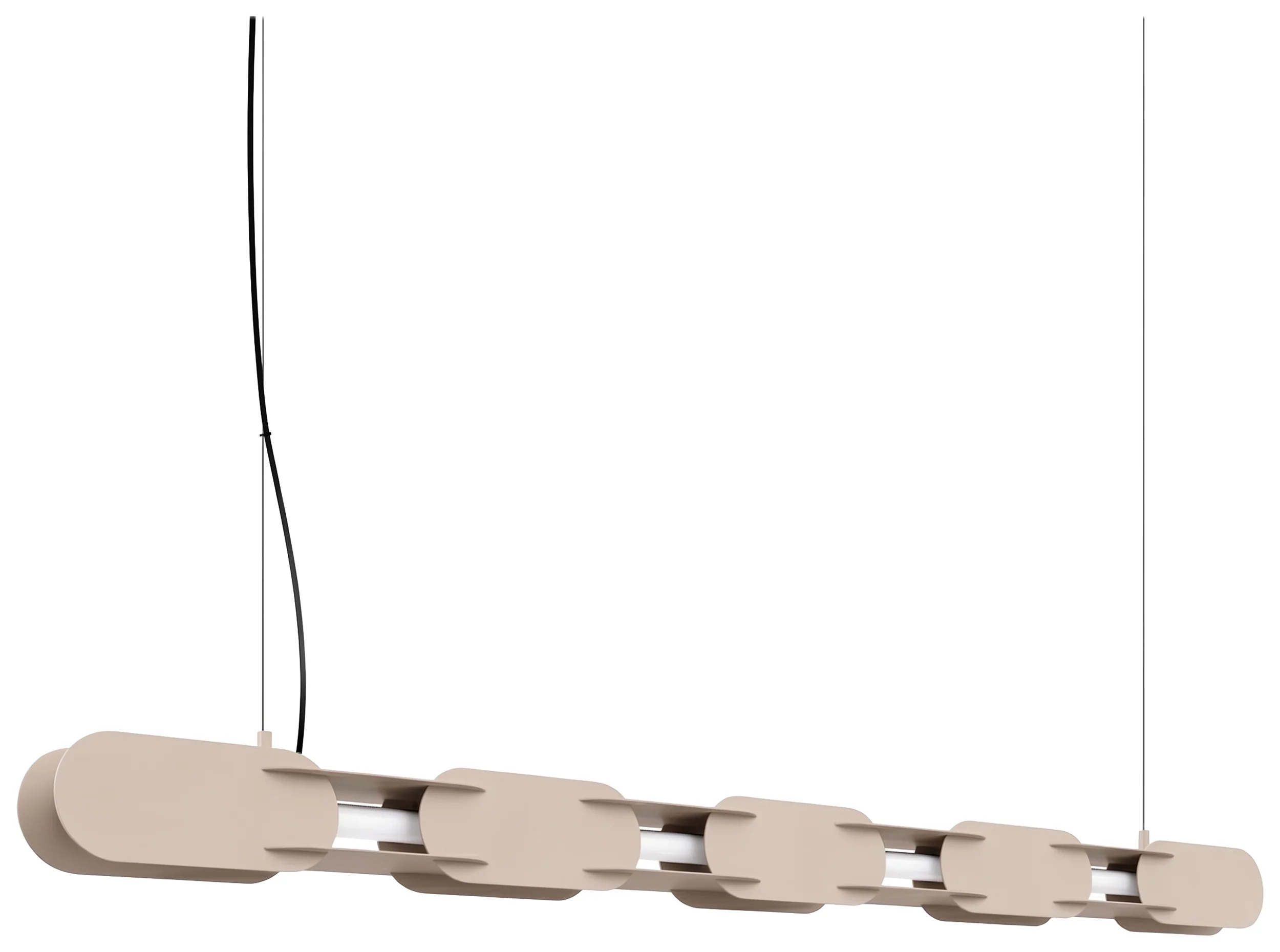 Lampa wisząca Chain 158 cm LED taupe
