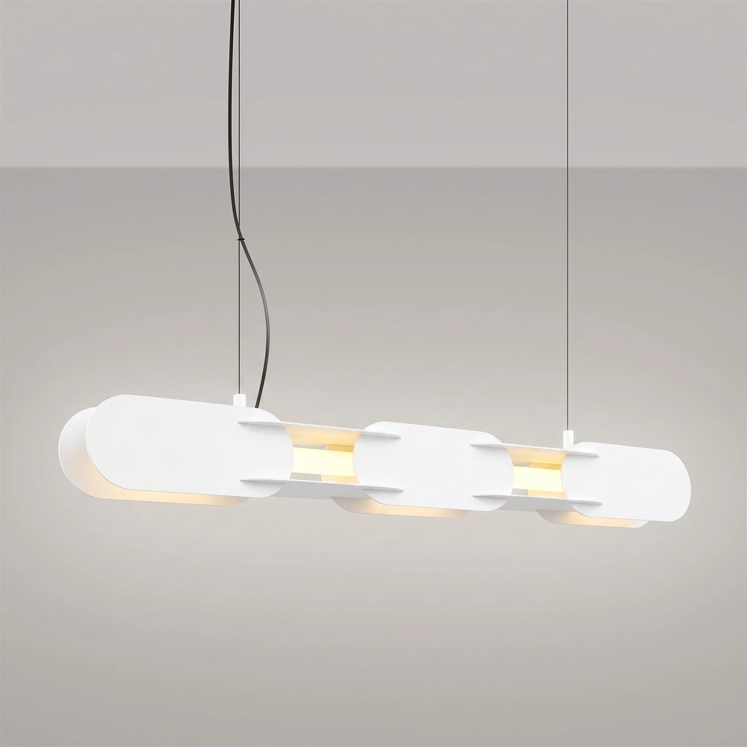 Lampa wisząca Chain 91 cm LED biała - Image 3