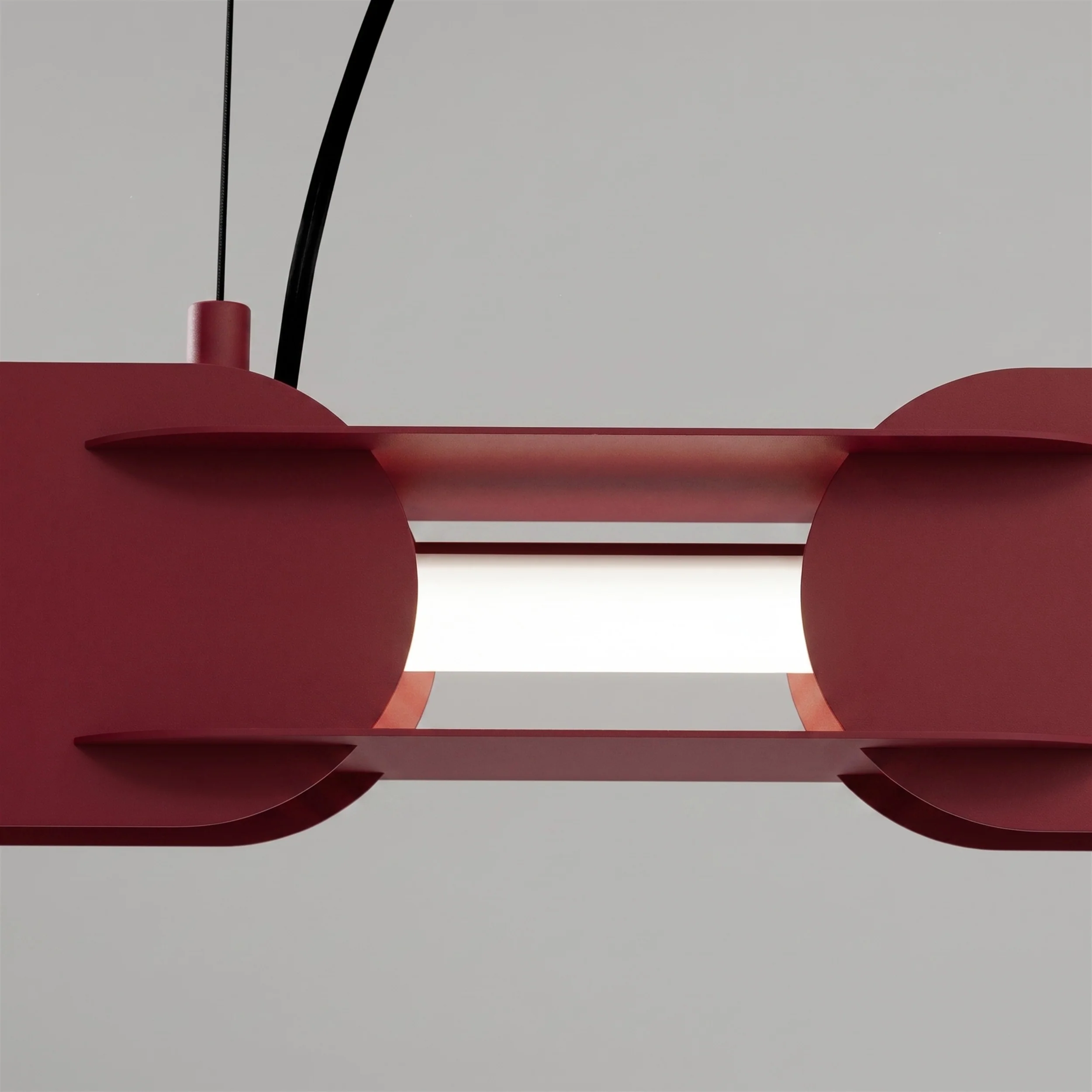 Lampa wisząca Chain 91 cm LED burgund - Image 4