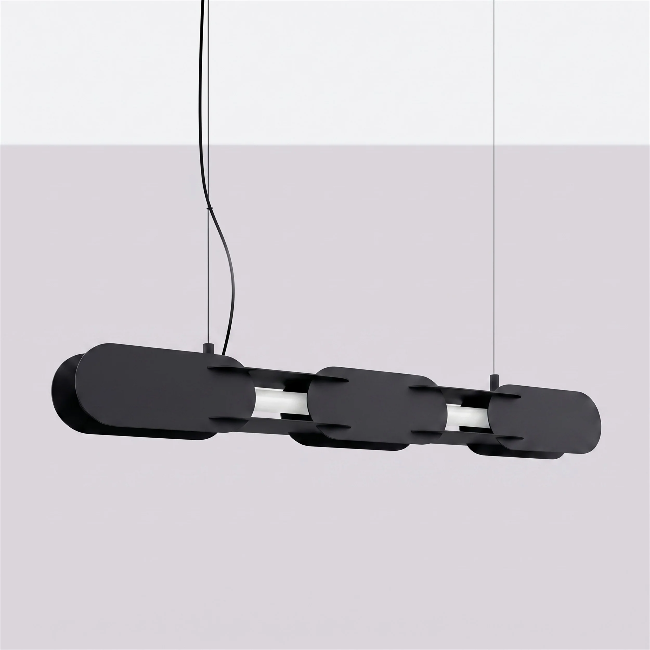 Lampa wisząca Chain 91 cm LED czarna - Image 2