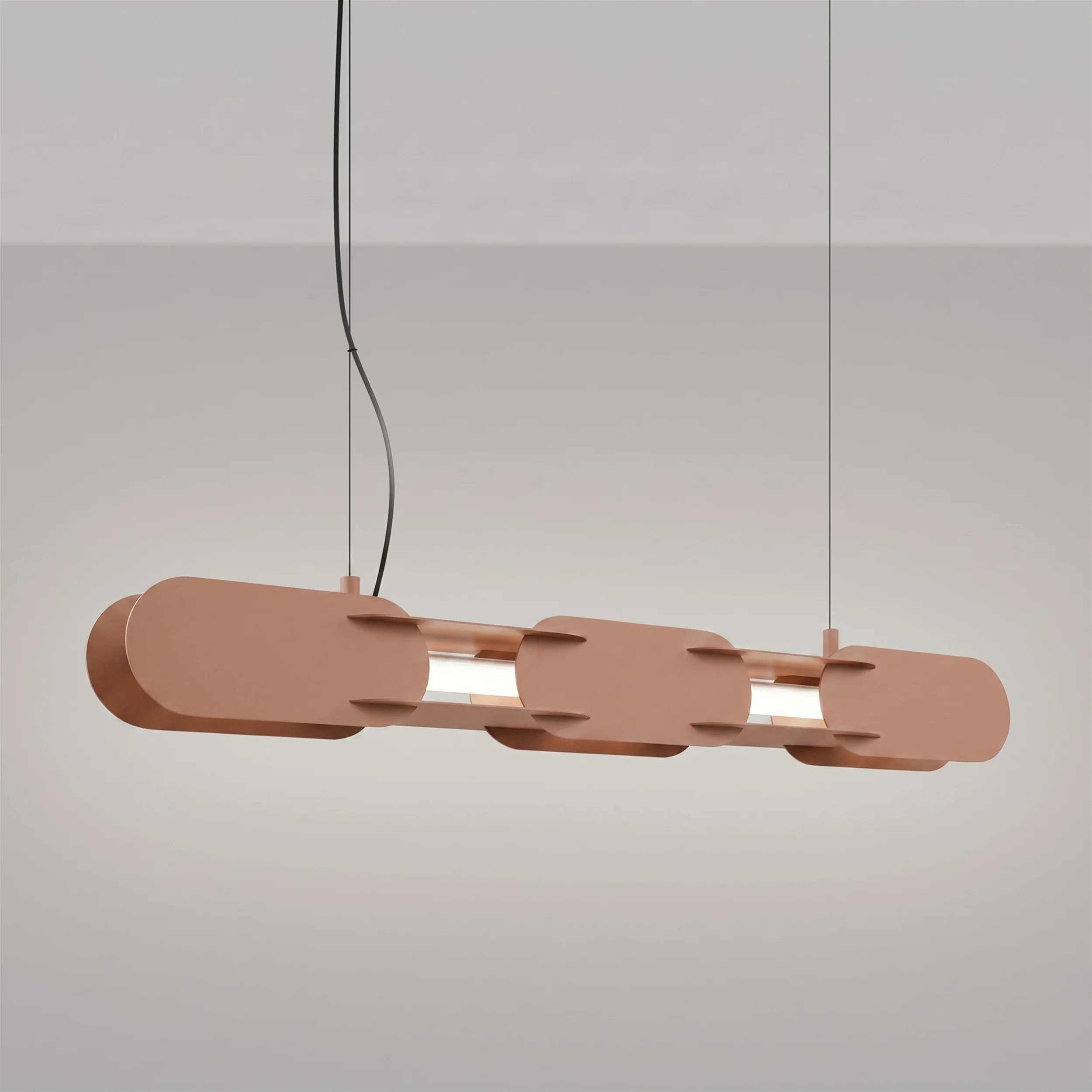 Lampa wisząca Chain 91 cm LED mocca - Image 3