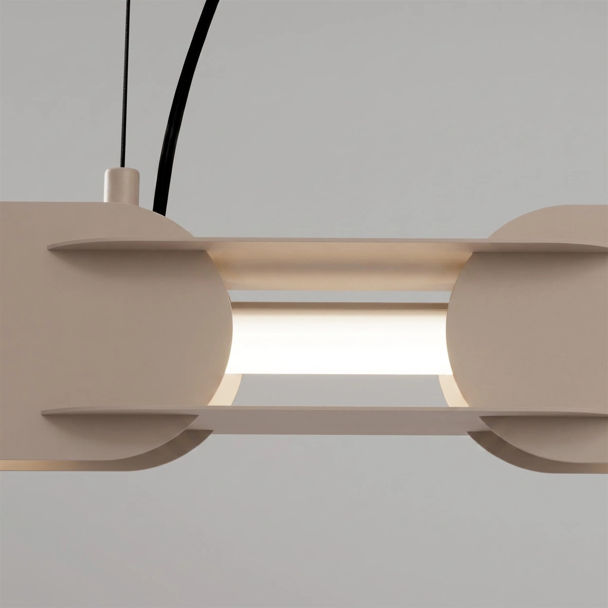 Lampa wisząca Chain 91 cm LED taupe - Image 4