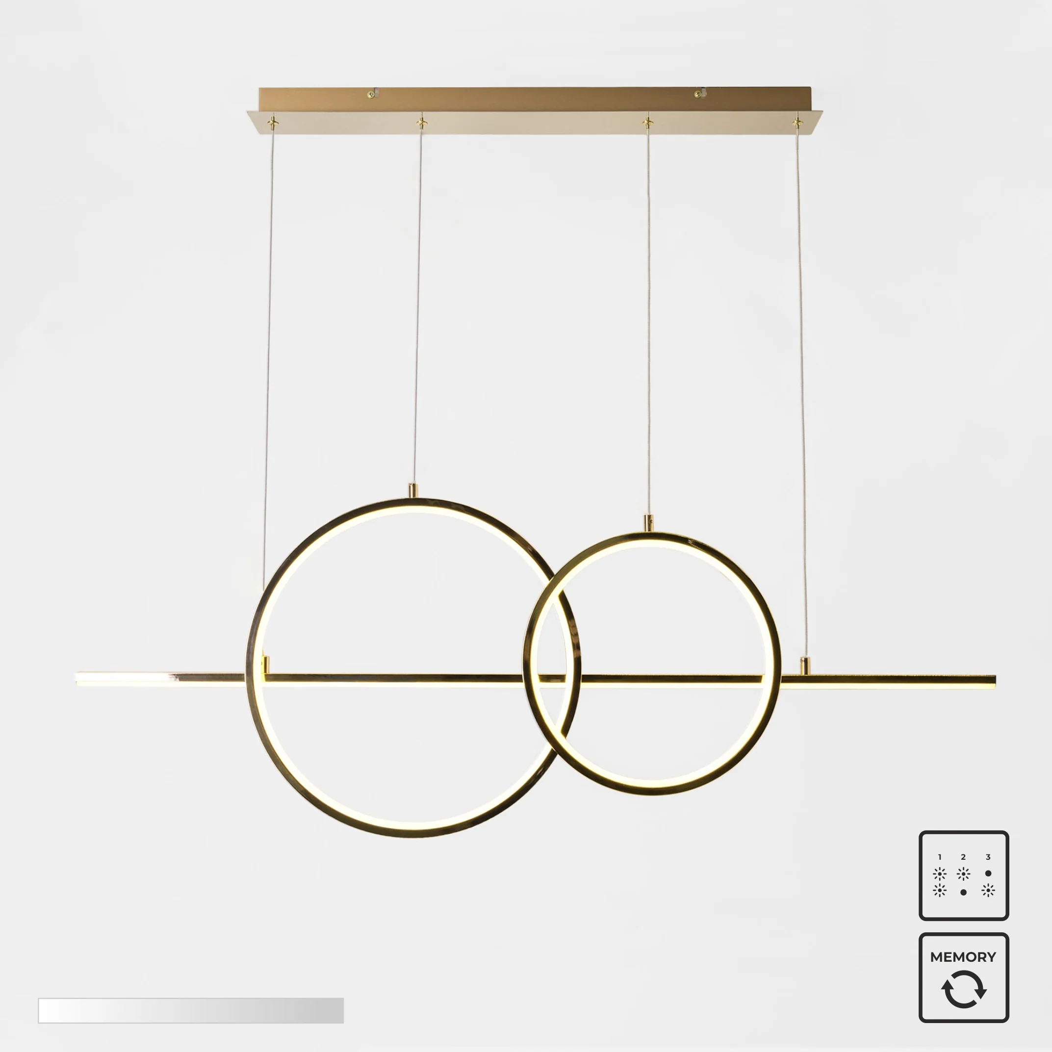 Lampa wisząca Cholet złota - Image 2
