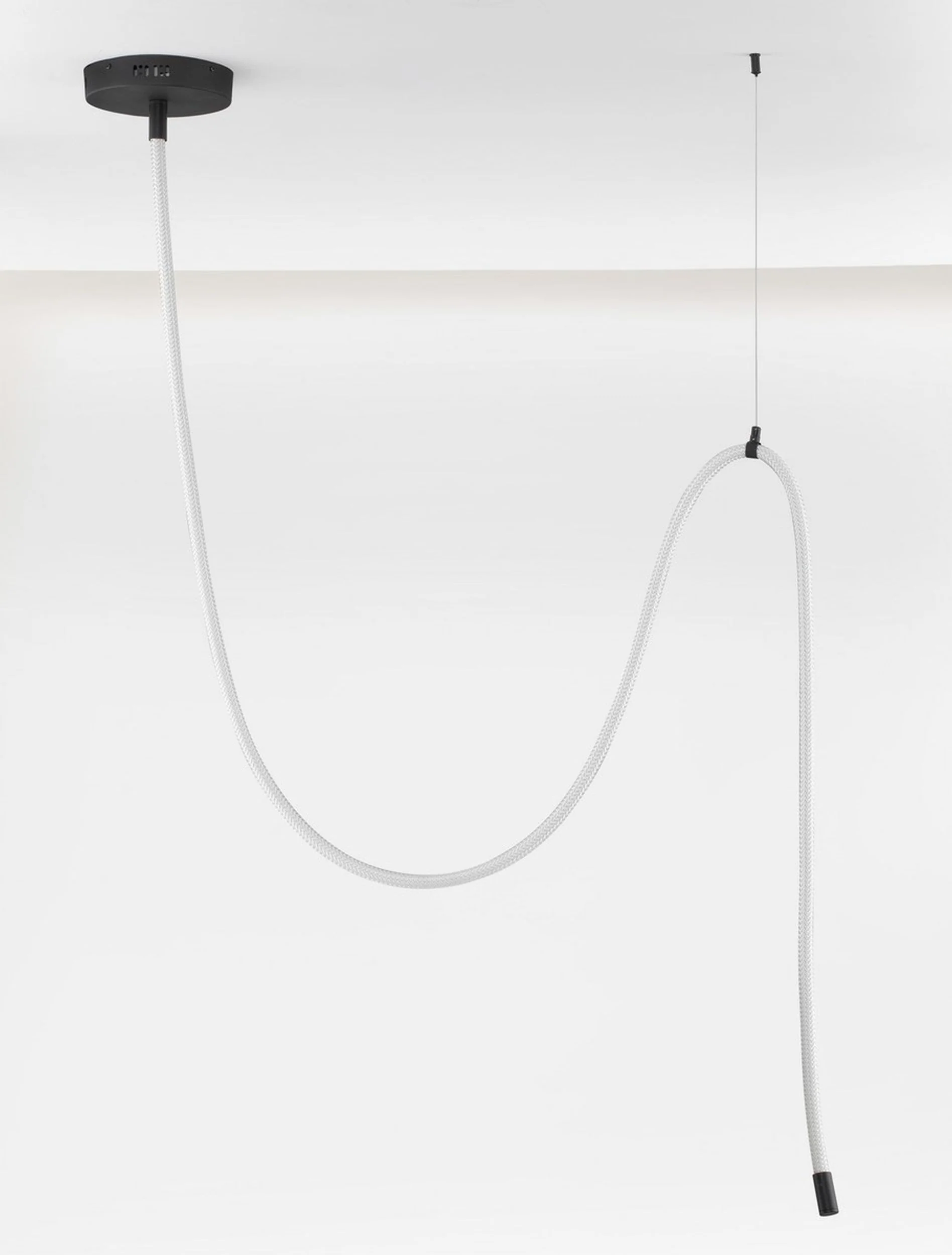 Lampa wisząca Cordity LED czarno-biała - Image 3