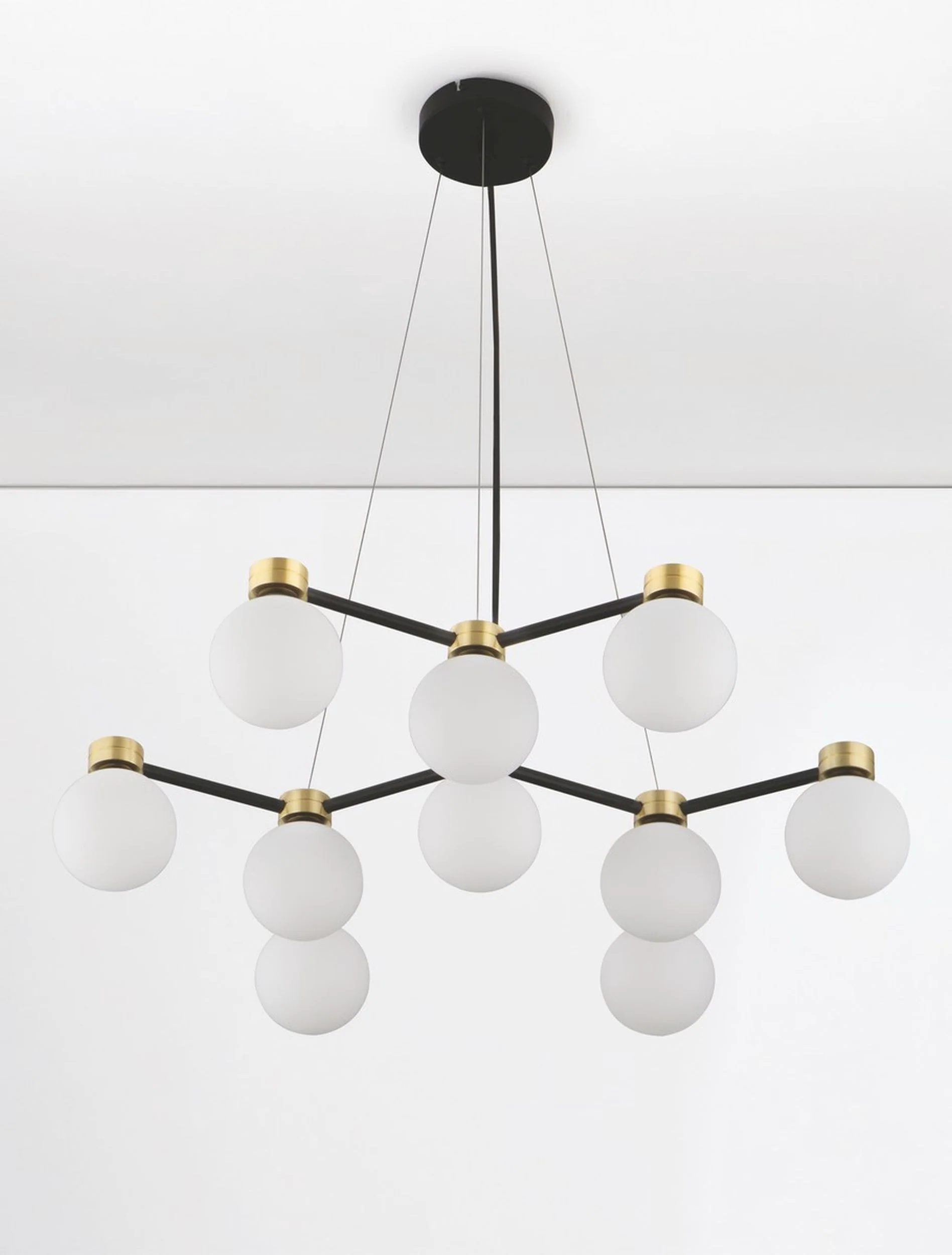Lampa wisząca Devorie x10 czarno-złota - Image 3