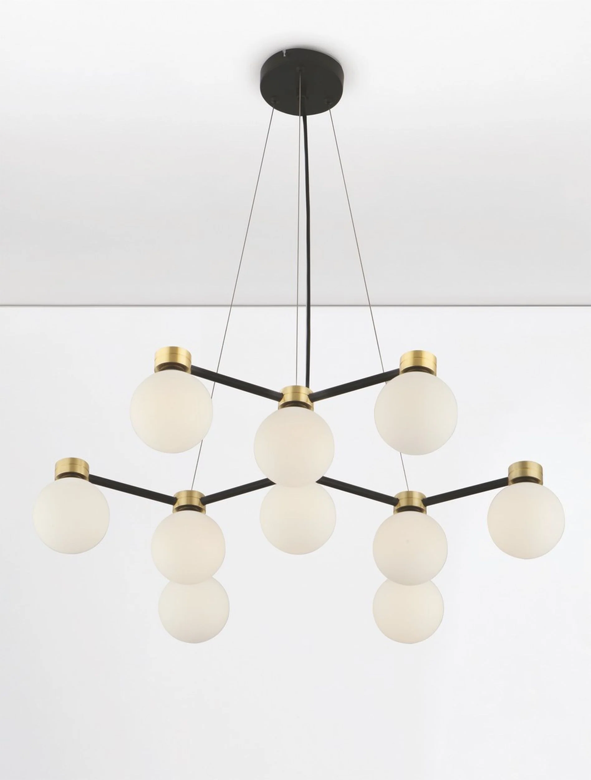 Lampa wisząca Devorie x10 czarno-złota - Image 4