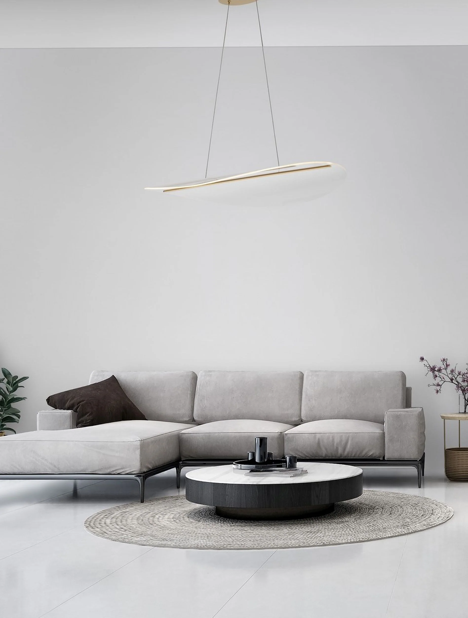 Lampa wisząca Domelines LED złota - Image 2