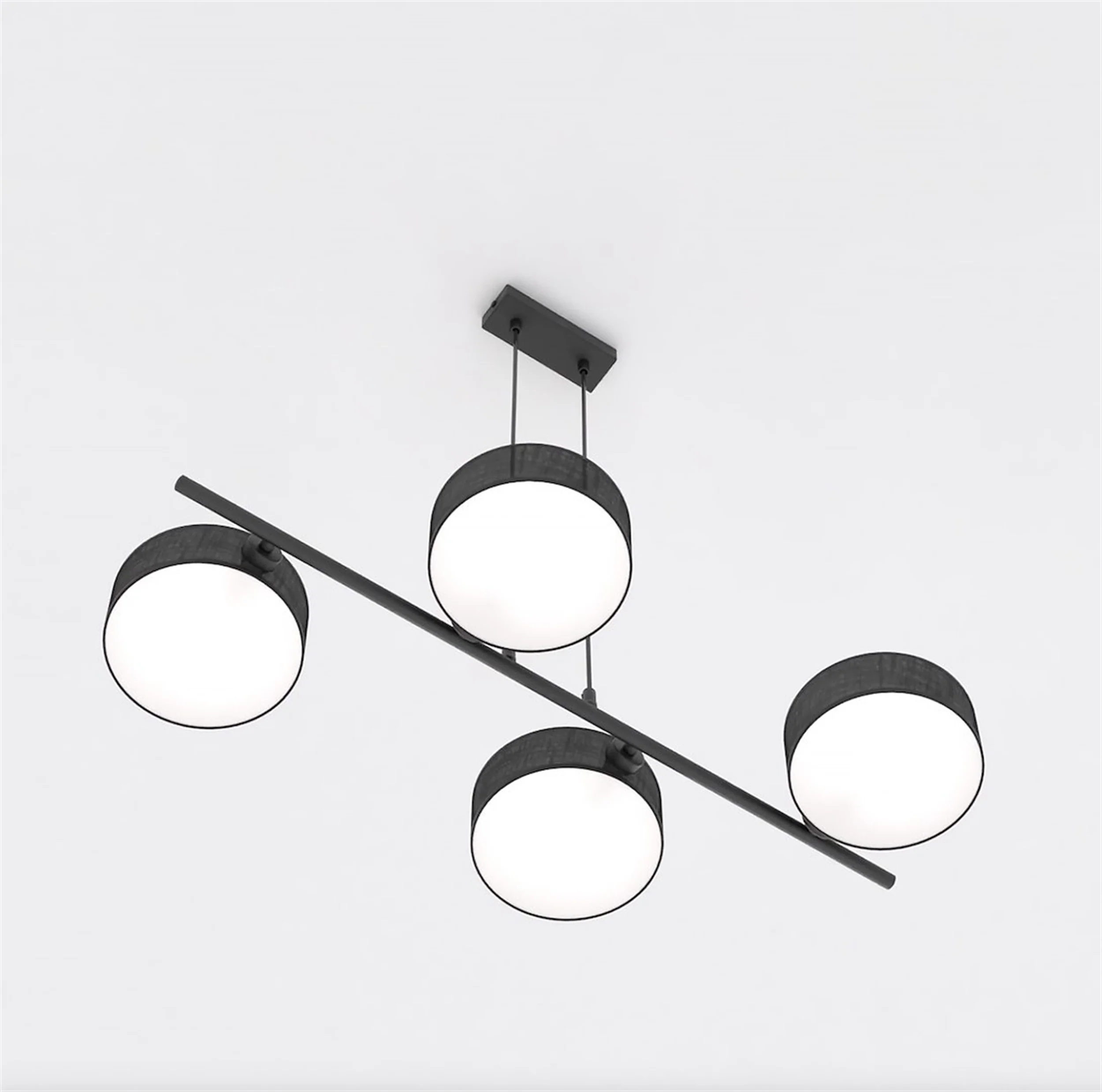 Lampa wisząca Drumz x4 czarna - Image 3