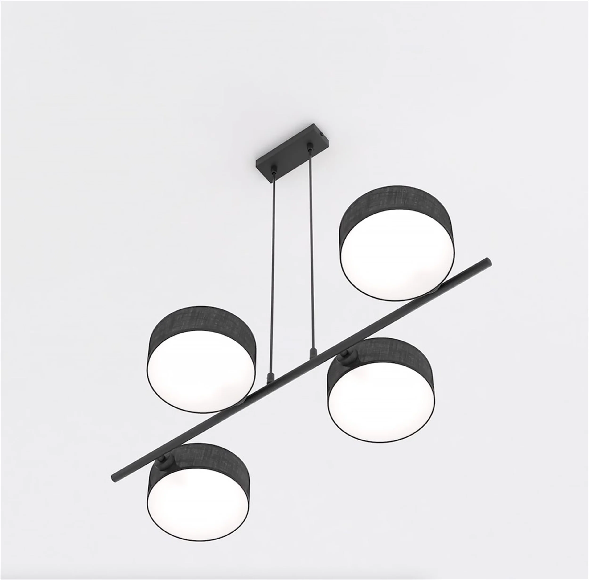 Lampa wisząca Drumz x4 czarna - Image 4