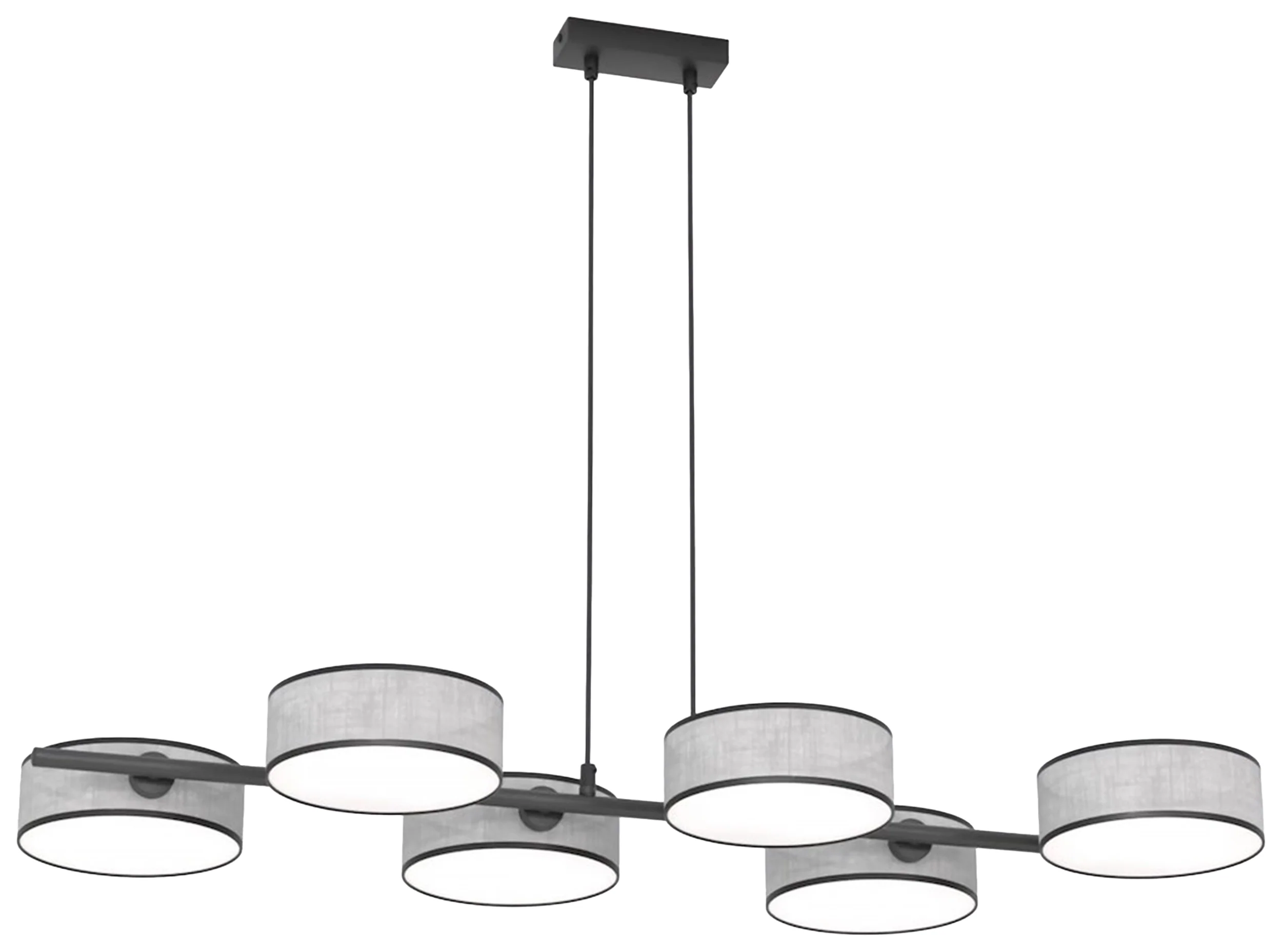 Lampa wisząca Drumz x6 szara