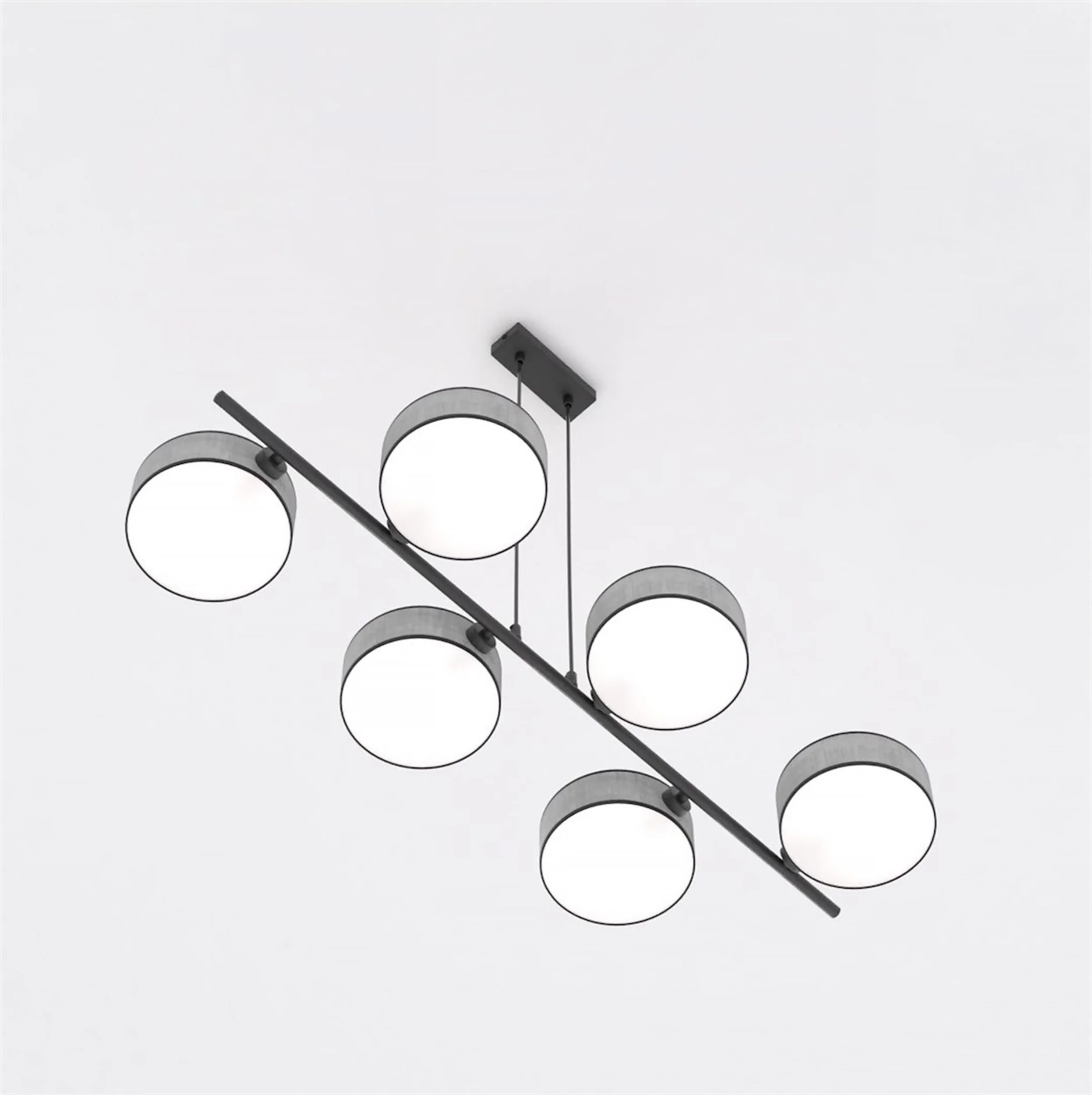 Lampa wisząca Drumz x6 szara - Image 3