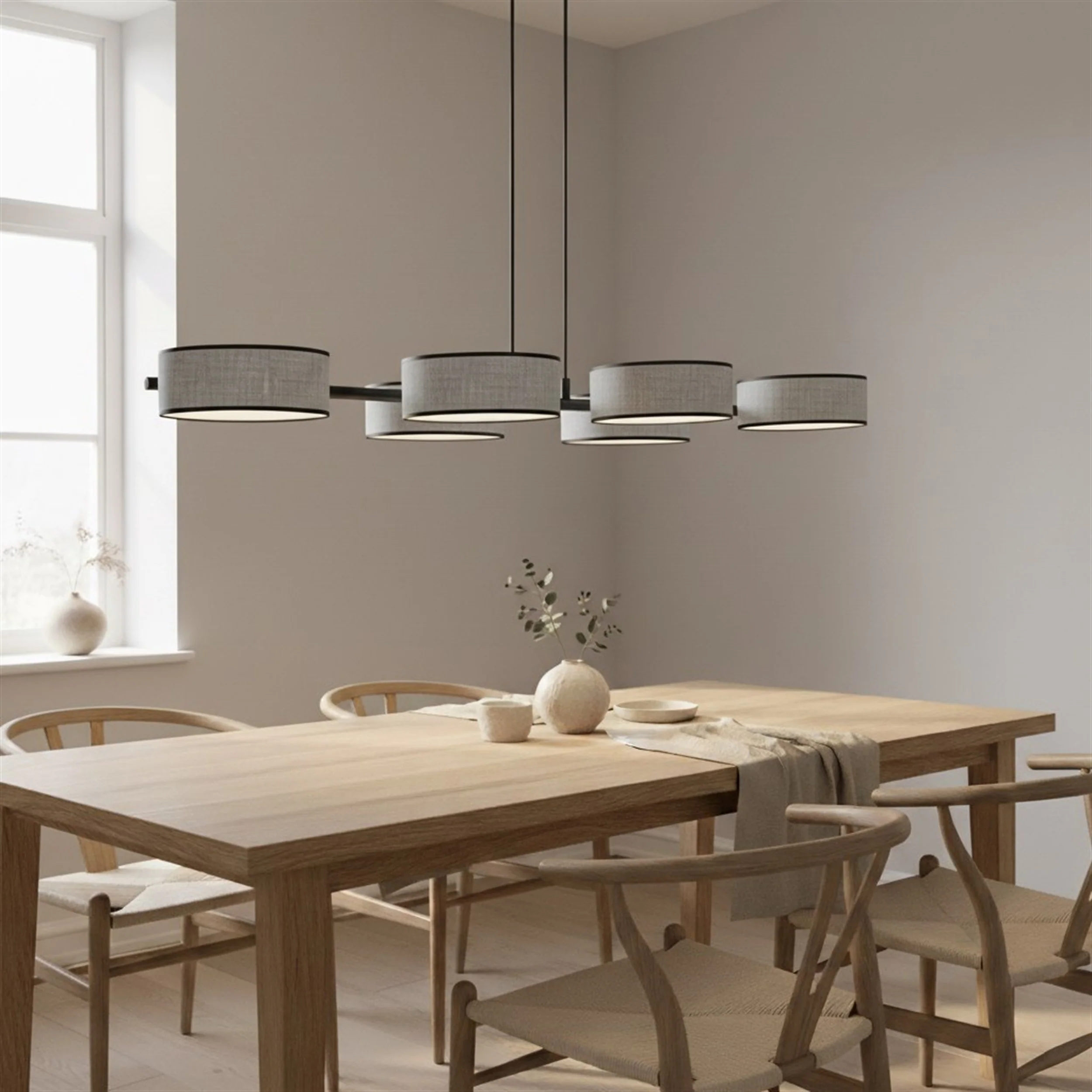 Lampa wisząca Drumz x6 szara - Image 5