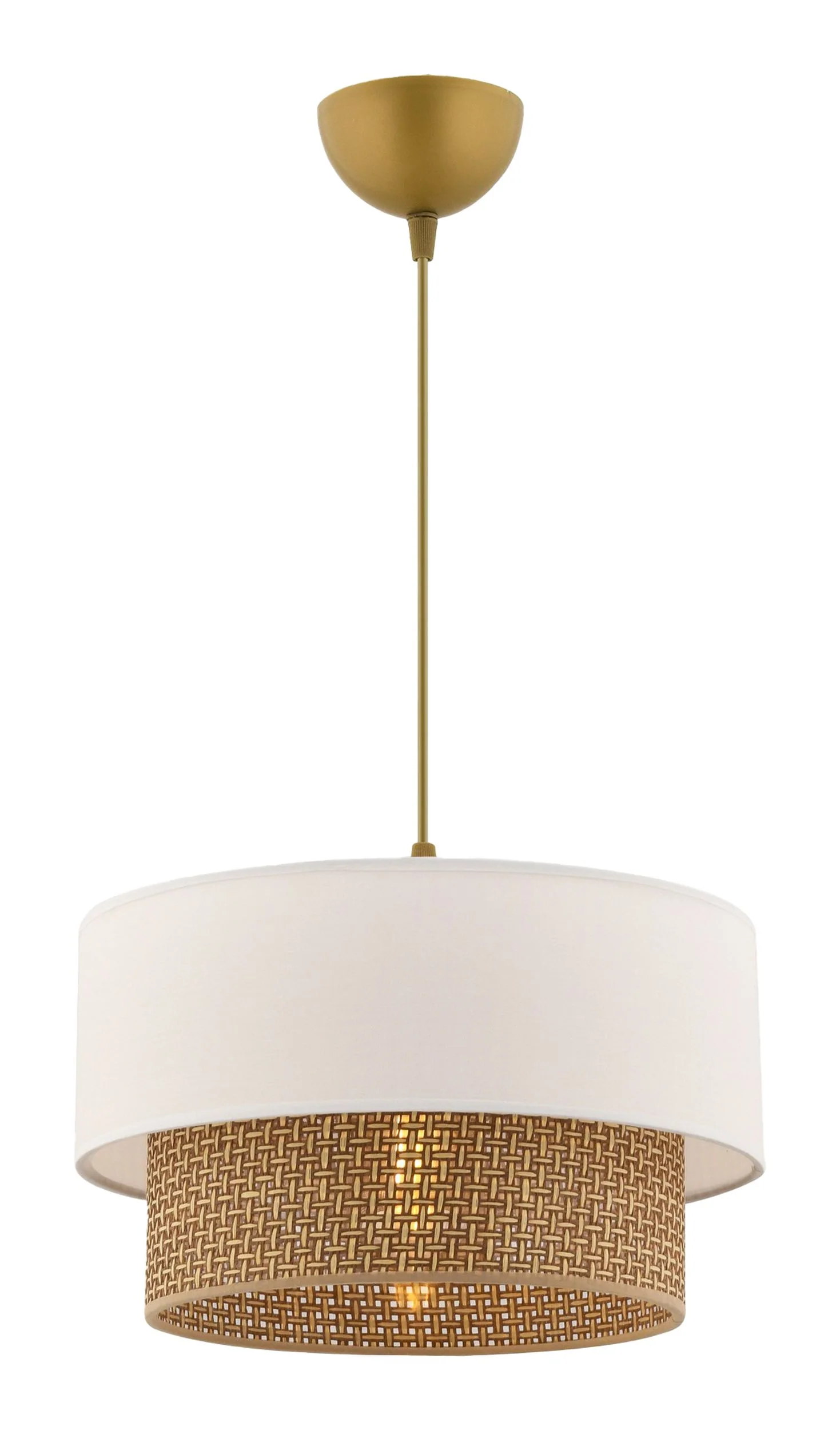 Lampa wisząca Echo biało-beżowa