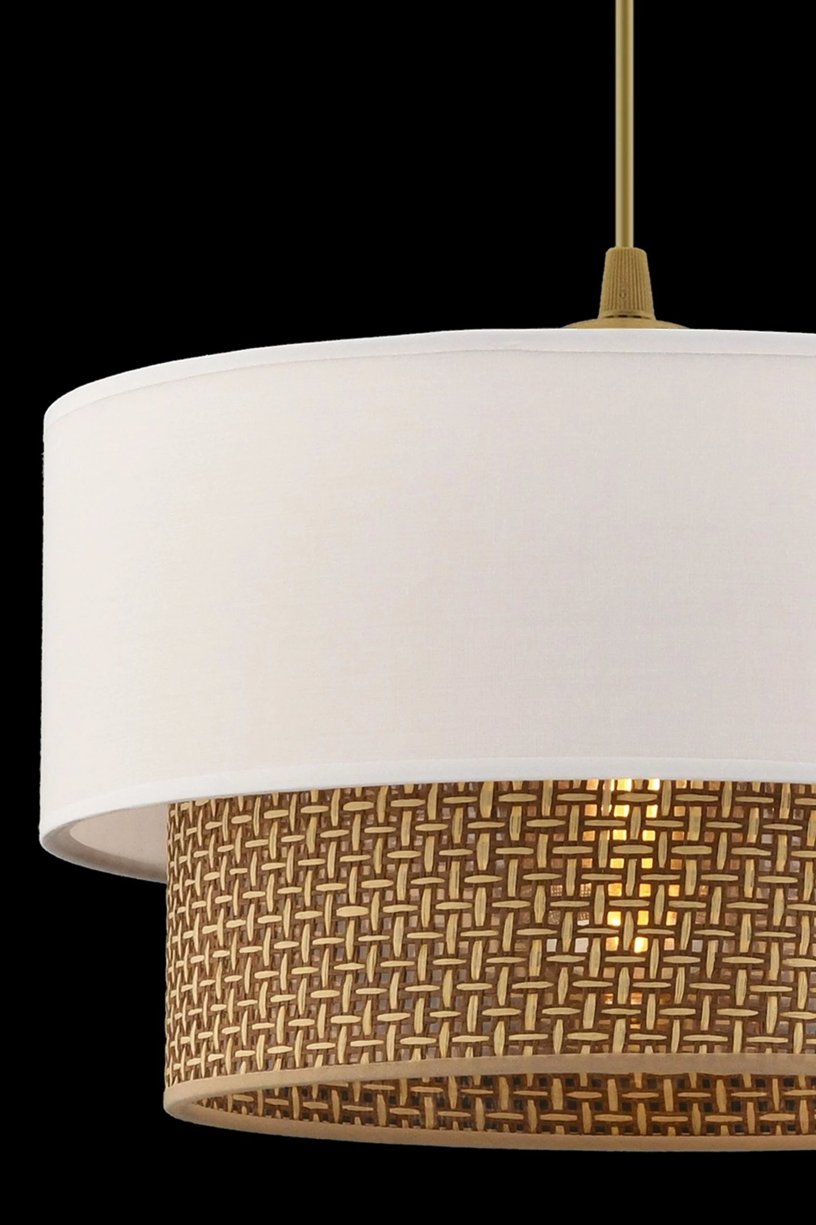 Lampa wisząca Echo biało-beżowa - Image 4