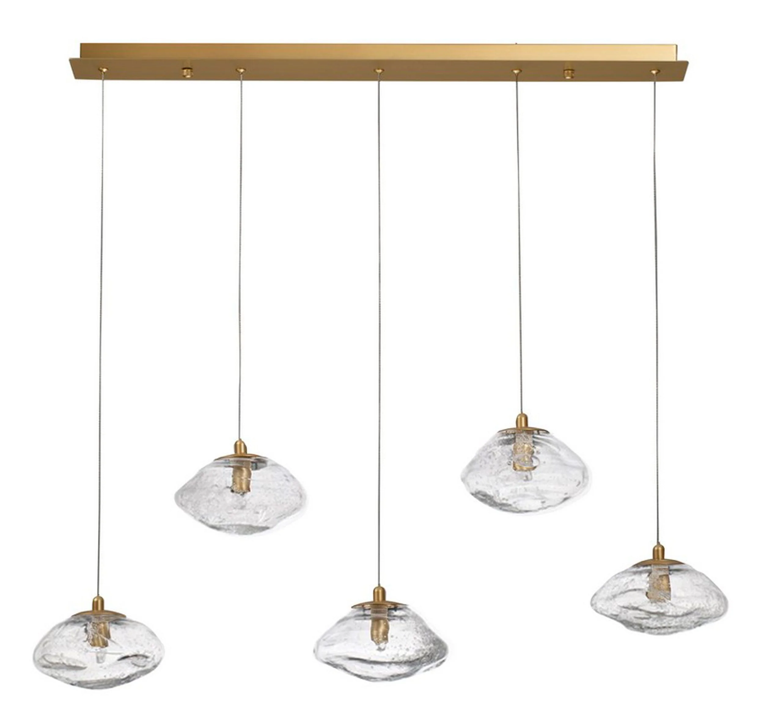 Lampa wisząca Elanke x5 złota